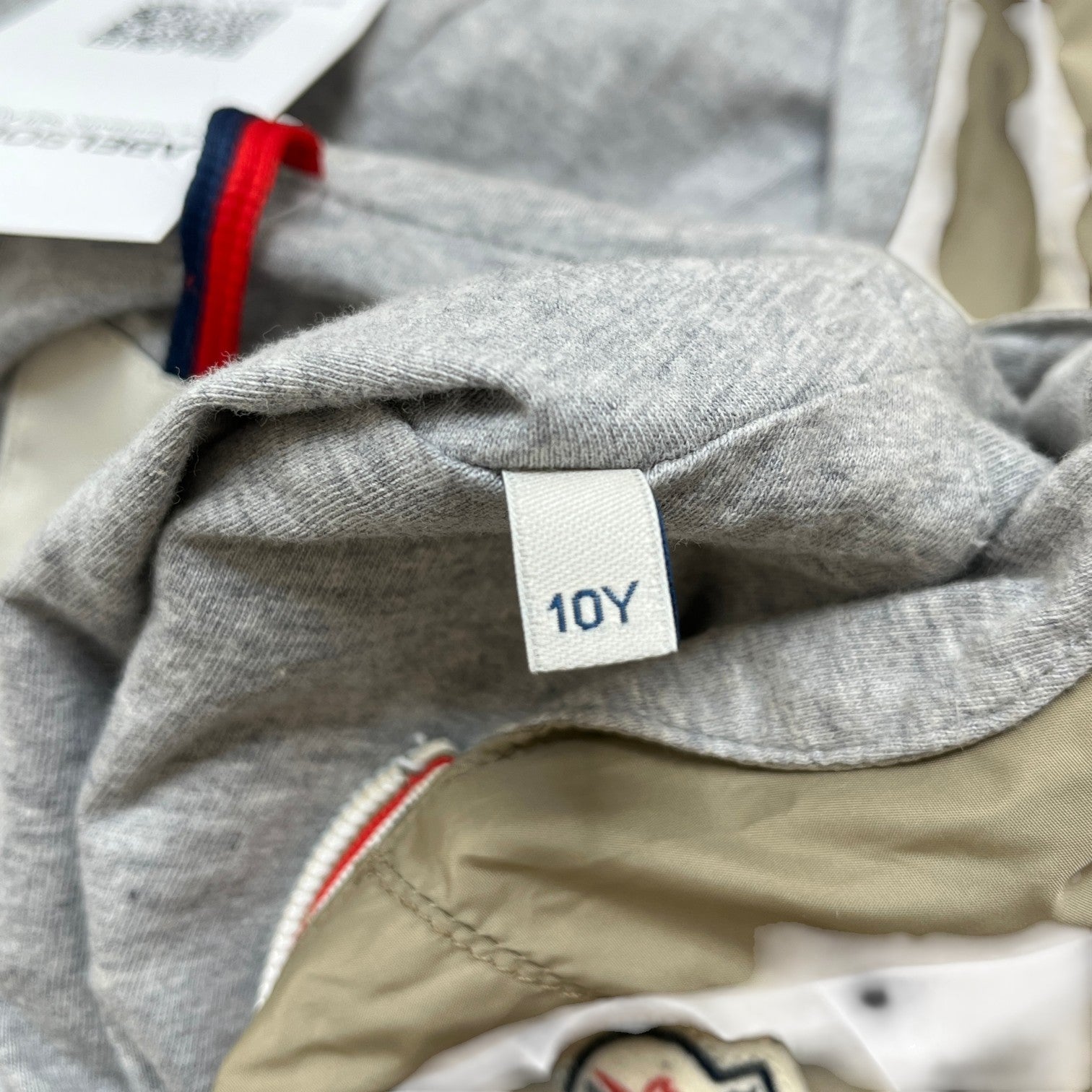 Men's Urville Hooded Junior Age 10 Jacket Beige Size XXS