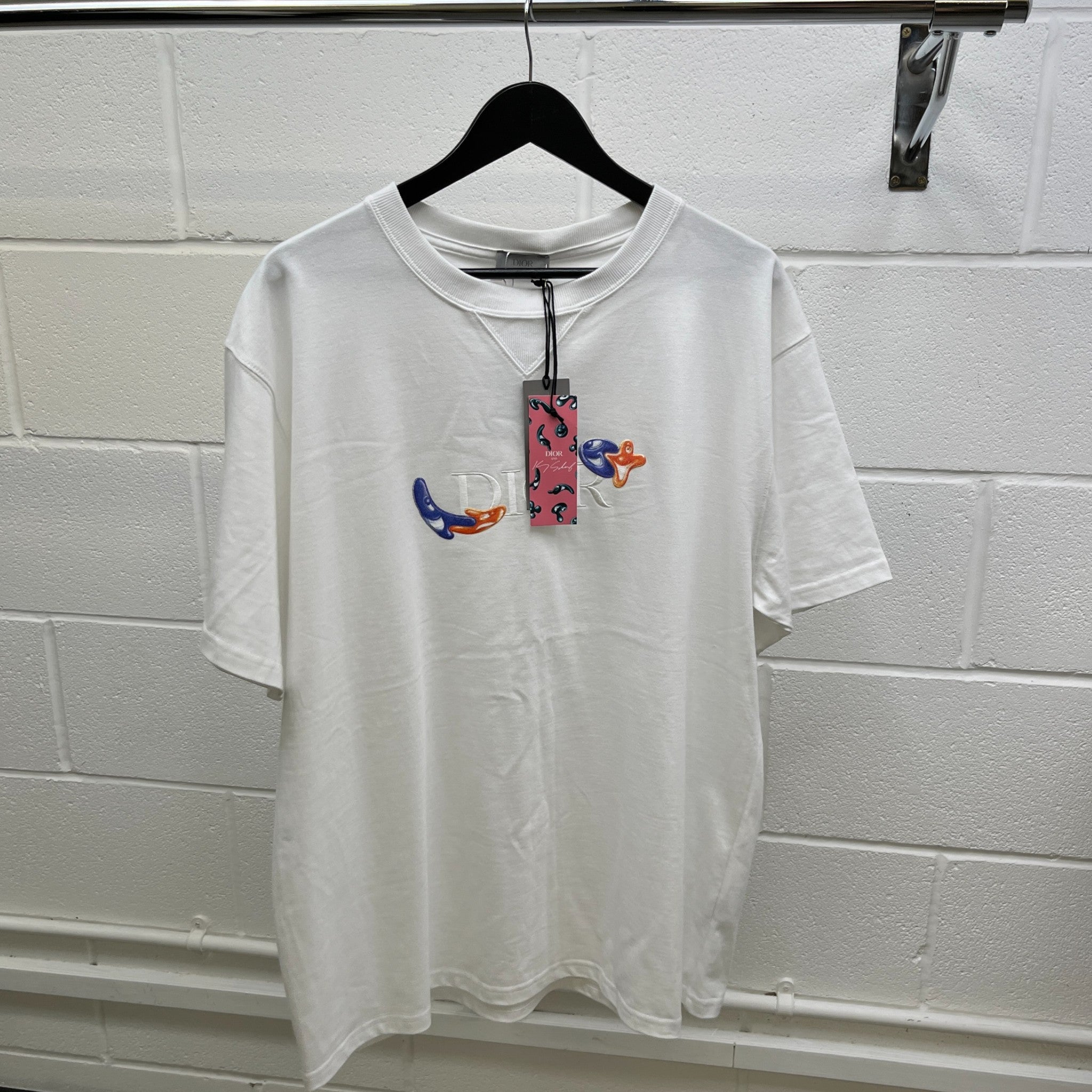 Men's Kenny Sharf T-Shirt White Size XXXL