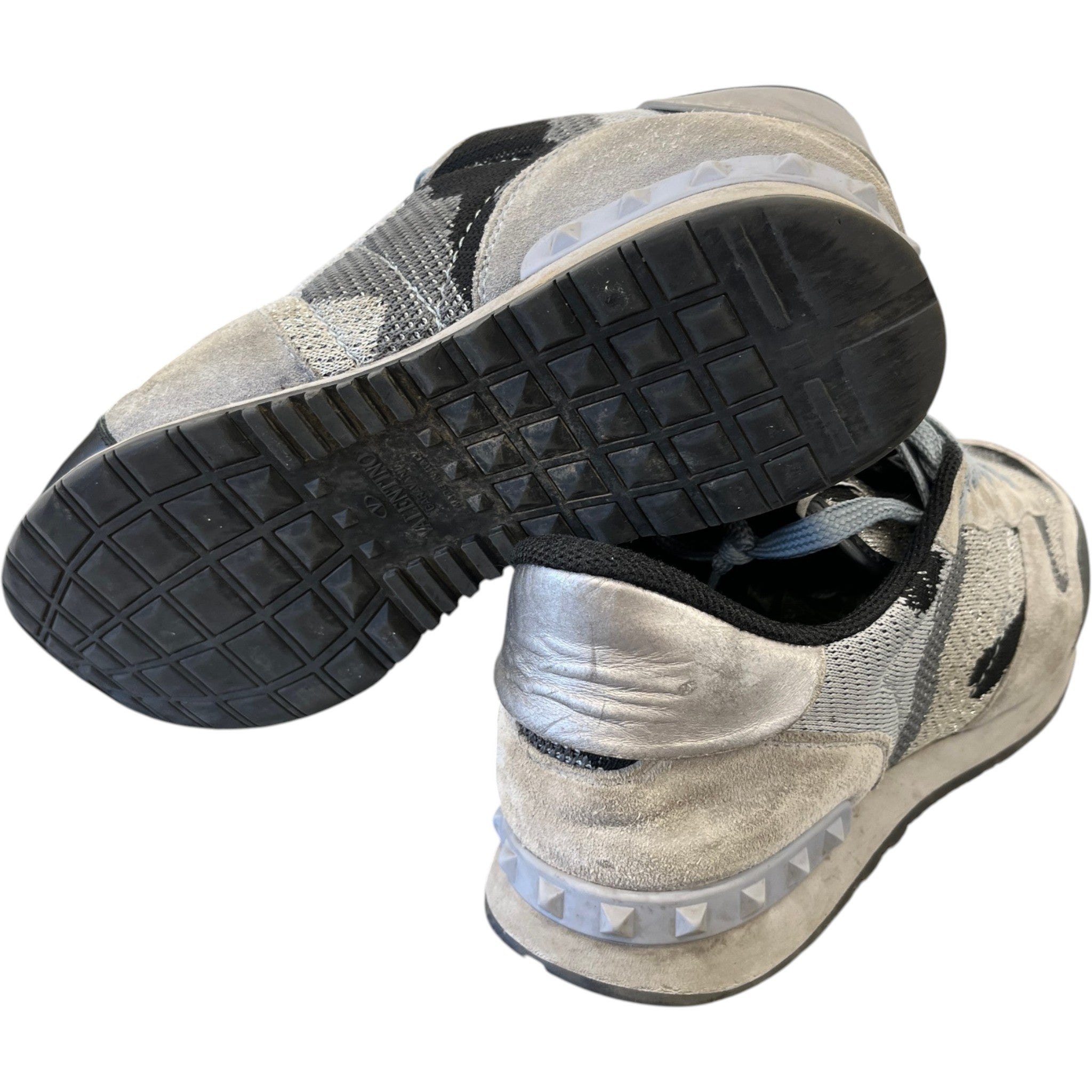Men's Rockrunner Camouflage Low Trainers Grey Size EU 42.5 / UK 8.5