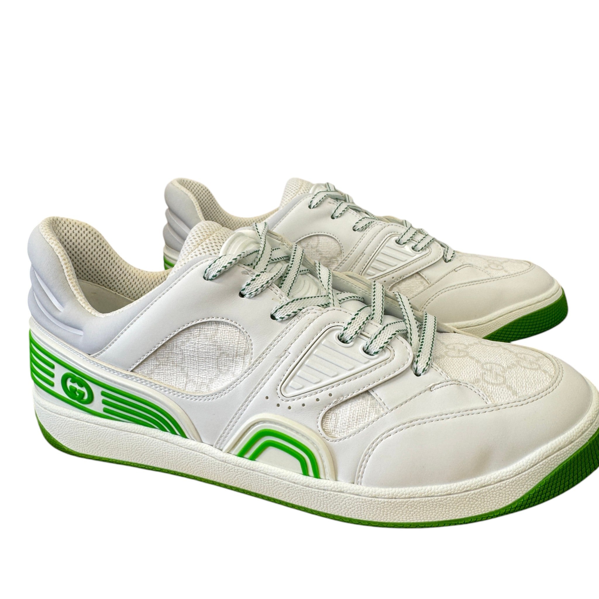 Men's Gg Supreme Basket Low Trainers White Size EU 43 / UK 9
