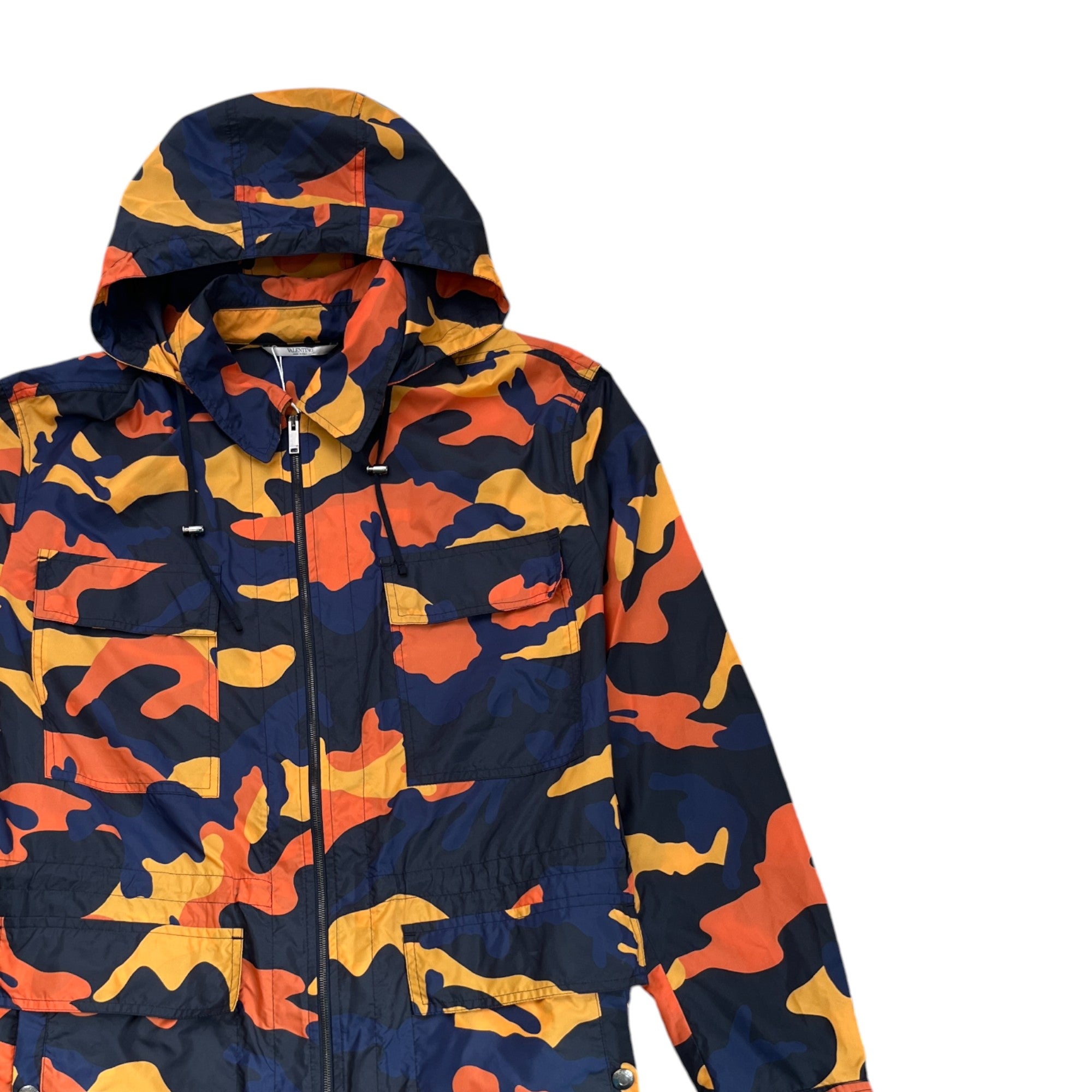 Men's Camouflage Print Windbreaker Navy Size IT 48 / M