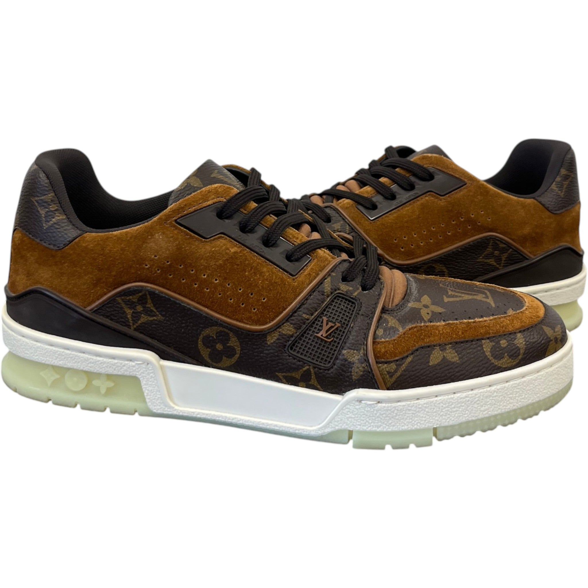 Men's Lv Low Trainers Brown Size EU 40.5 / UK 6.5
