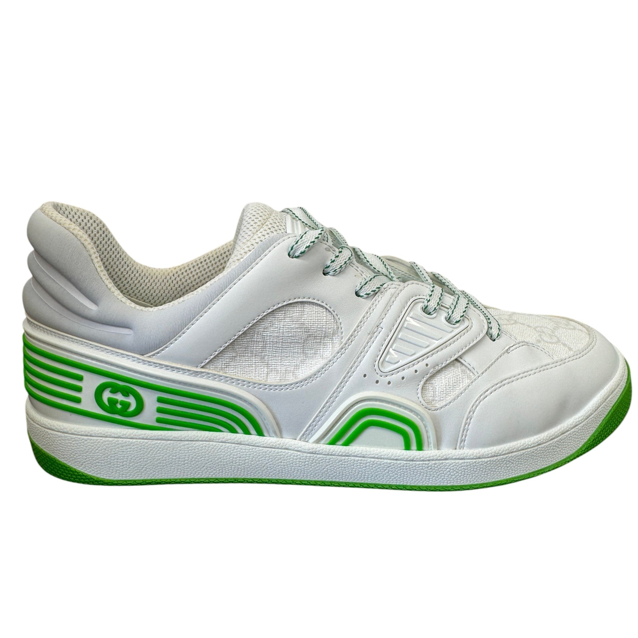 Men's Gg Supreme Basket Low Trainers White Size EU 43 / UK 9