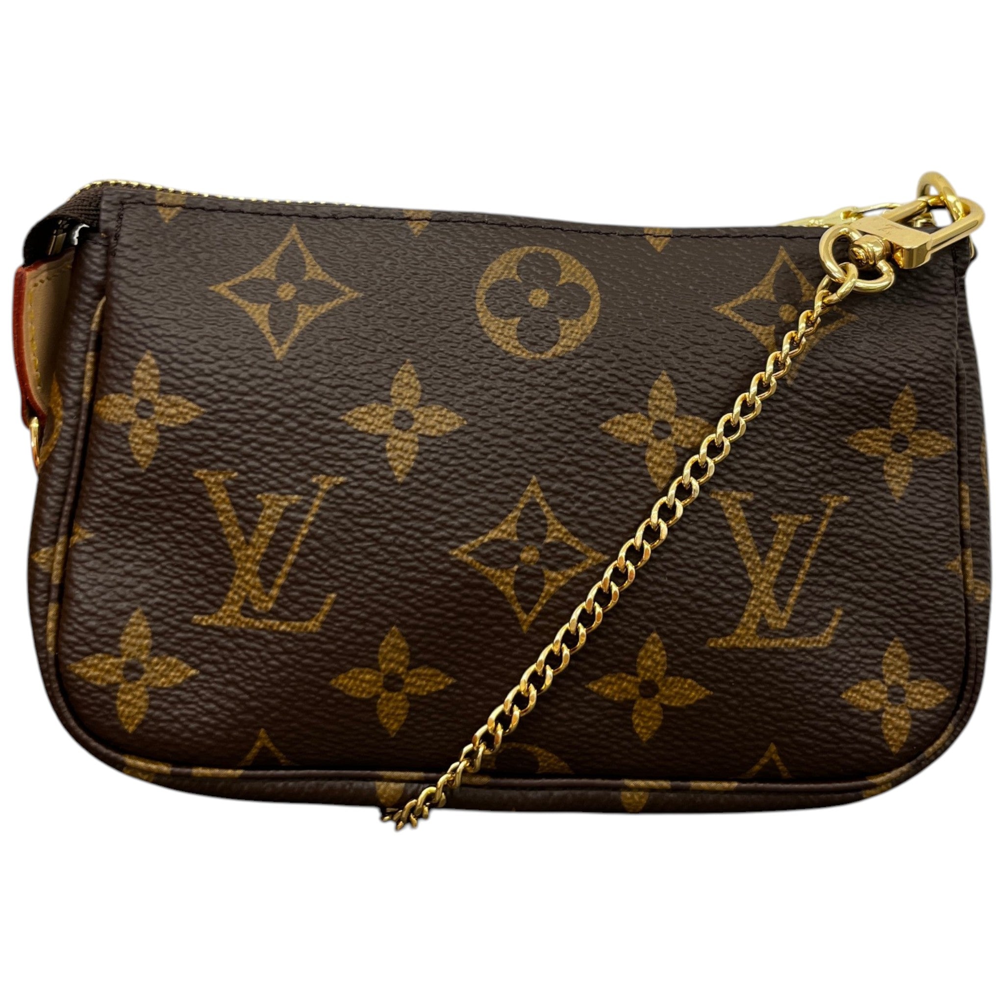 Women's Monogram Mini Pochette Accessoires Bag Brown