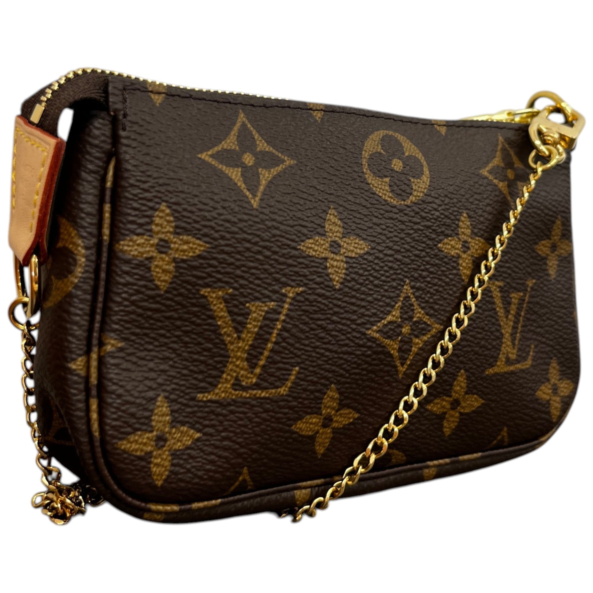 Women's Monogram Mini Pochette Accessoires Bag Brown