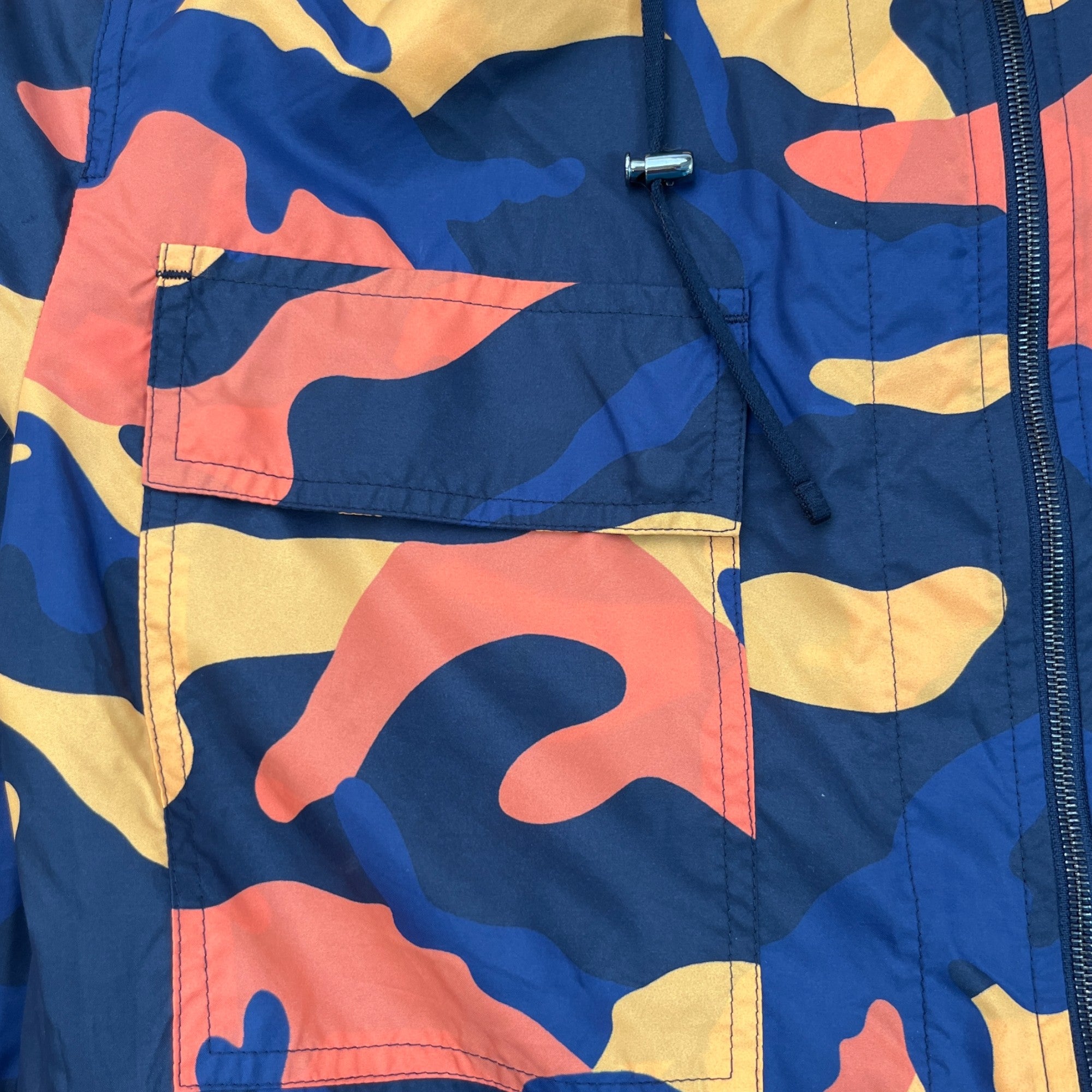 Men's Camouflage Print Windbreaker Navy Size IT 48 / M