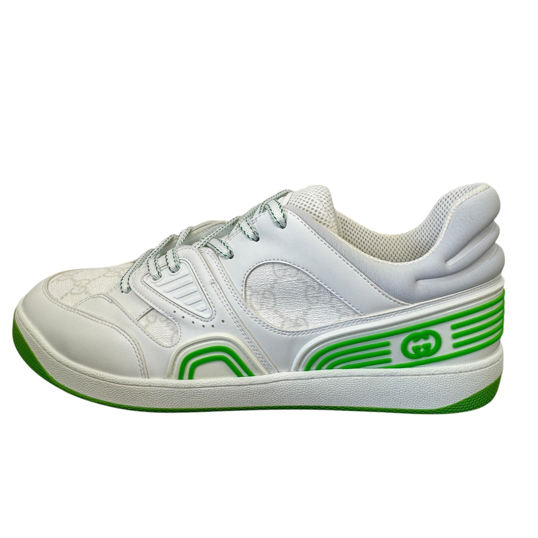 Men's Gg Supreme Basket Low Trainers White Size EU 43 / UK 9