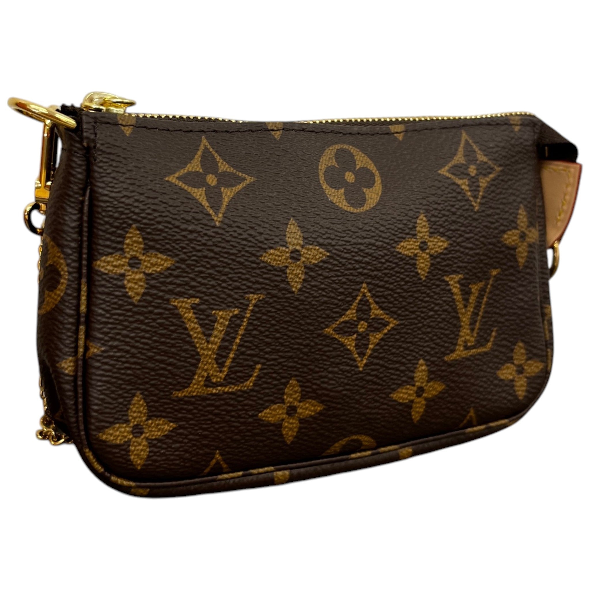 Women's Monogram Mini Pochette Accessoires Bag Brown