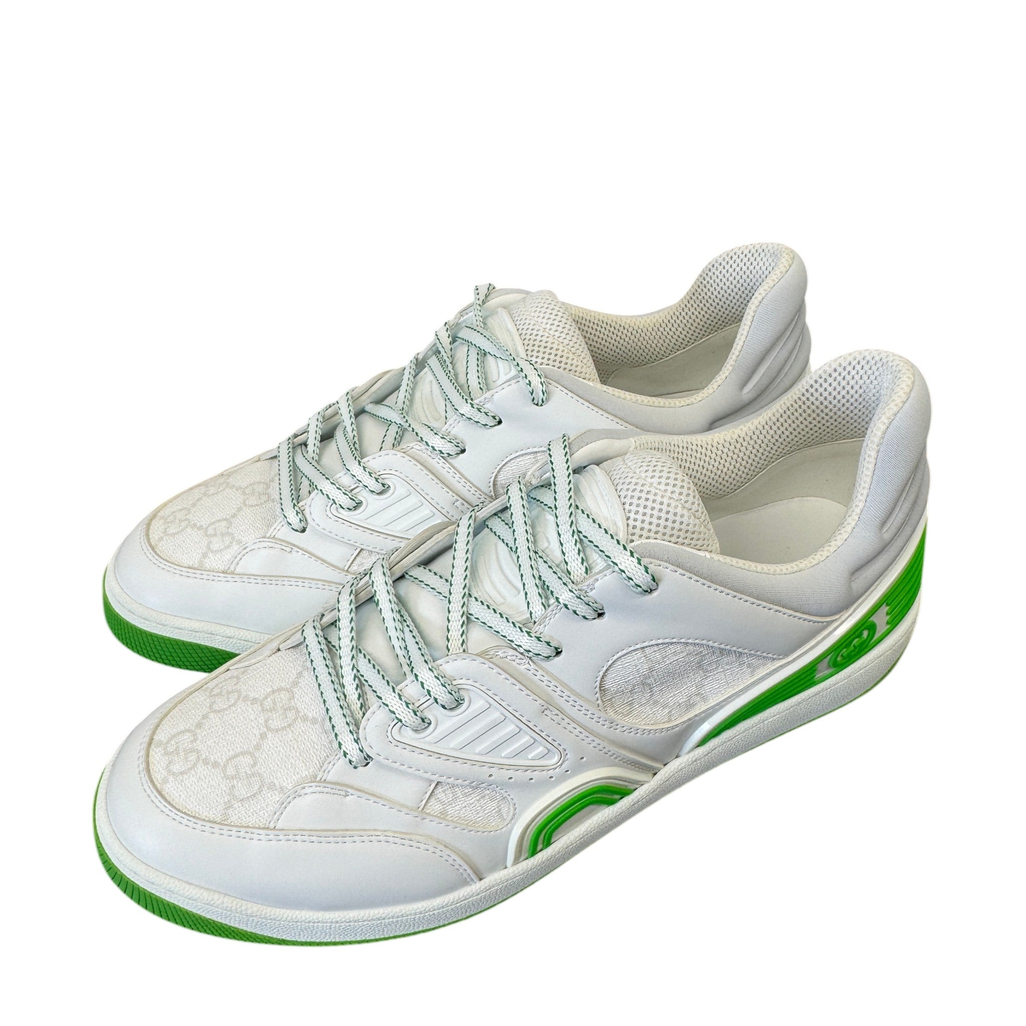 Men's Gg Supreme Basket Low Trainers White Size EU 43 / UK 9