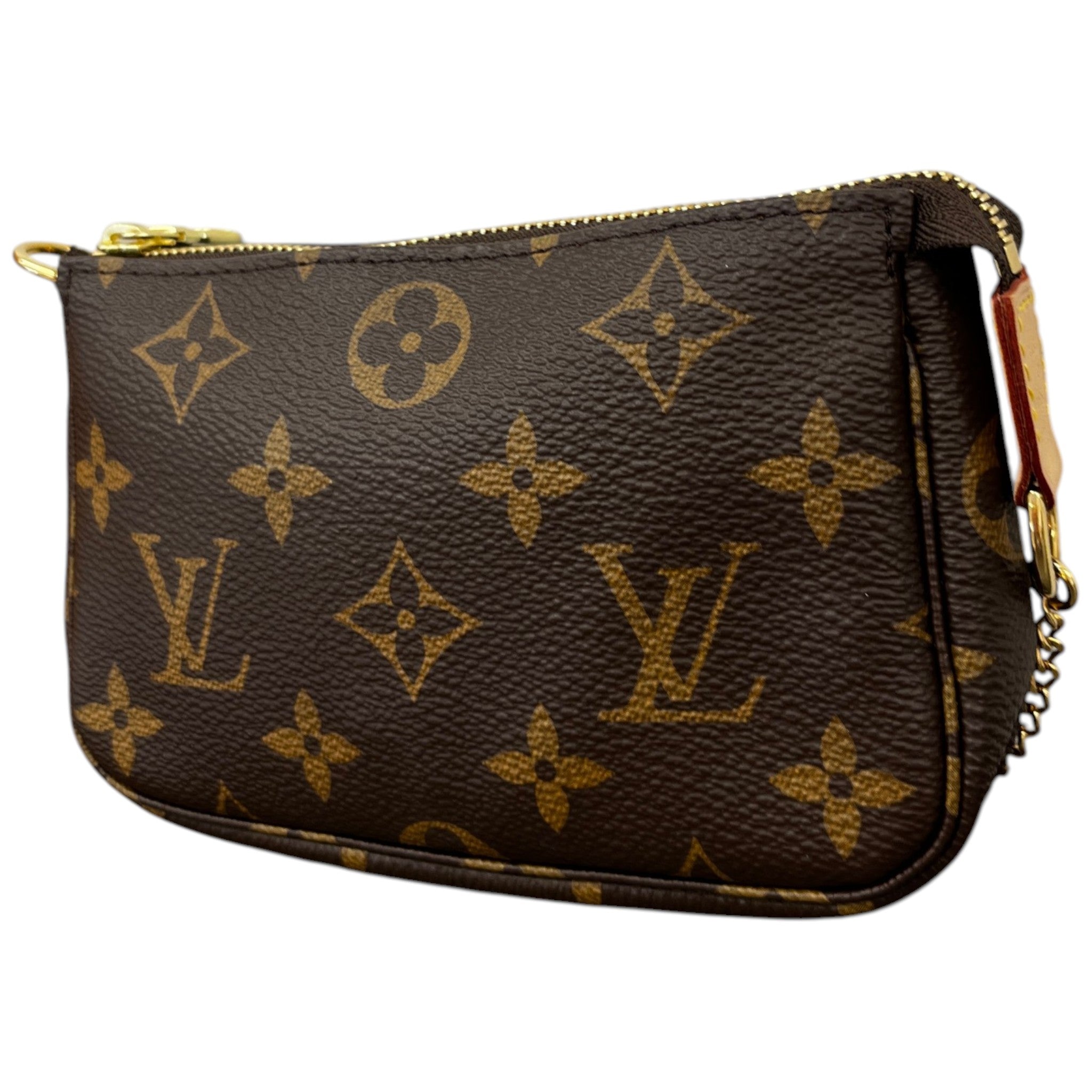 Women's Monogram Mini Pochette Accessoires Bag Brown