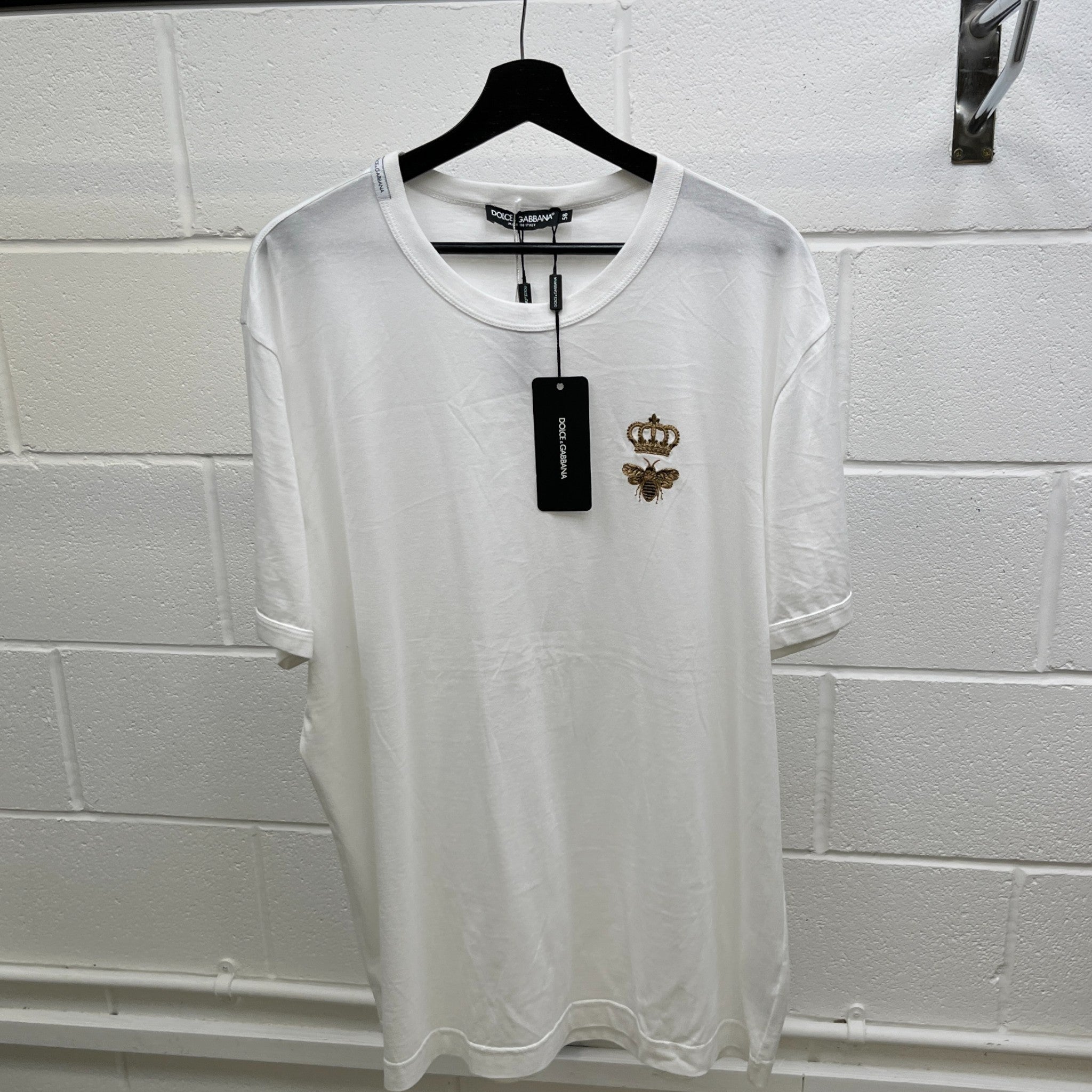 Women's Bee Crown Logo T-Shirt White Size XXXL