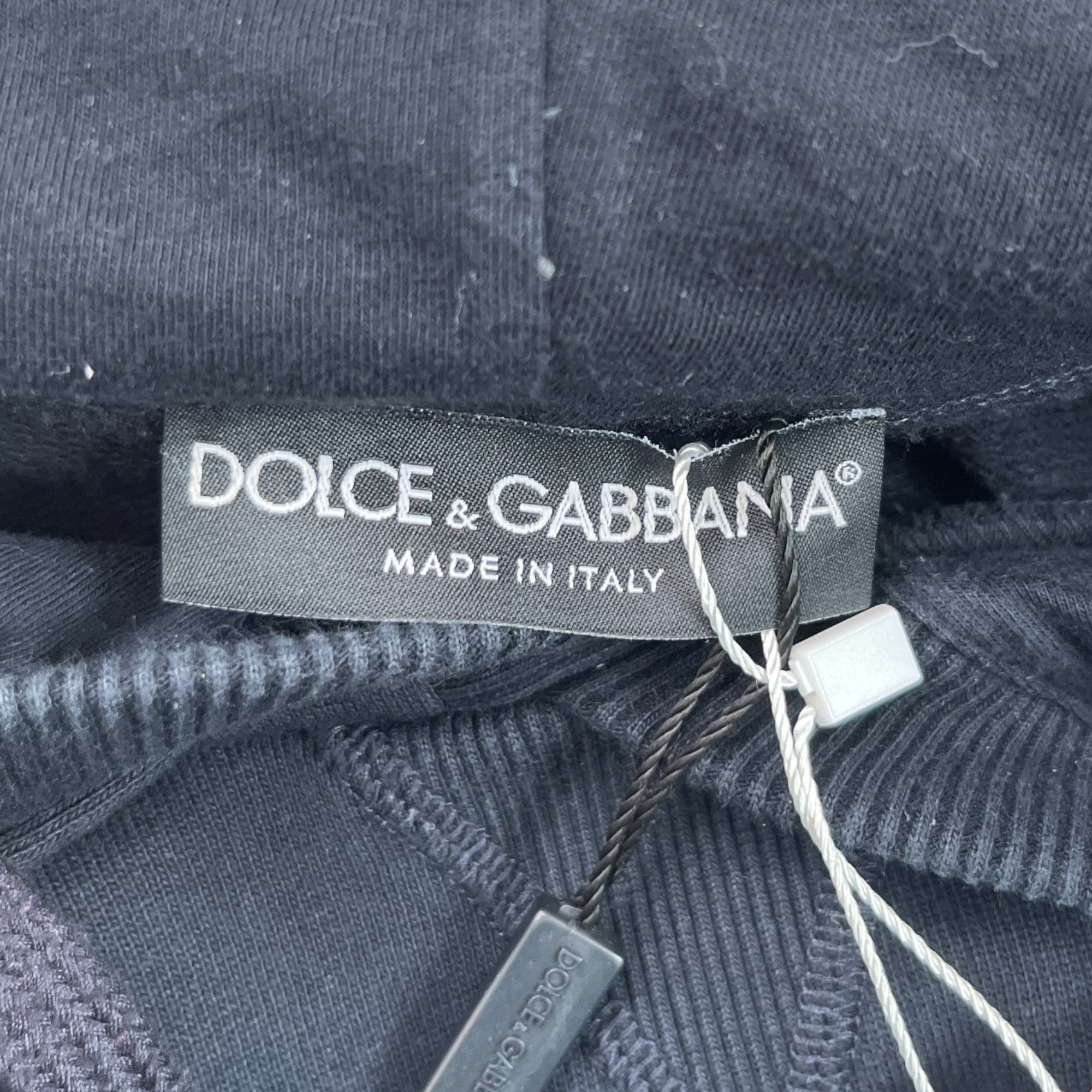 Men's Embroidered Logo Hoodie Black Size IT 50 / UK L