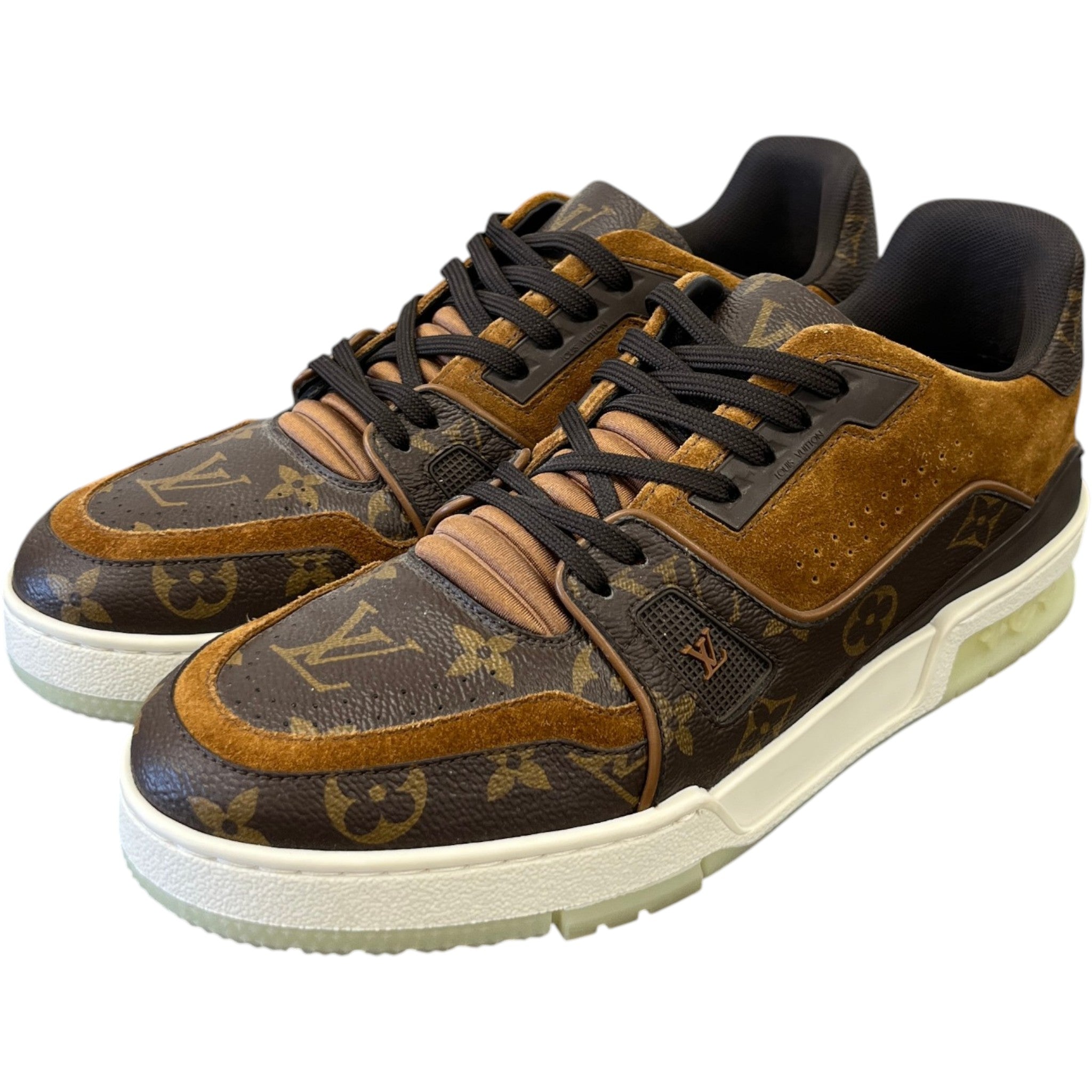Men's Lv Low Trainers Brown Size EU 40.5 / UK 6.5