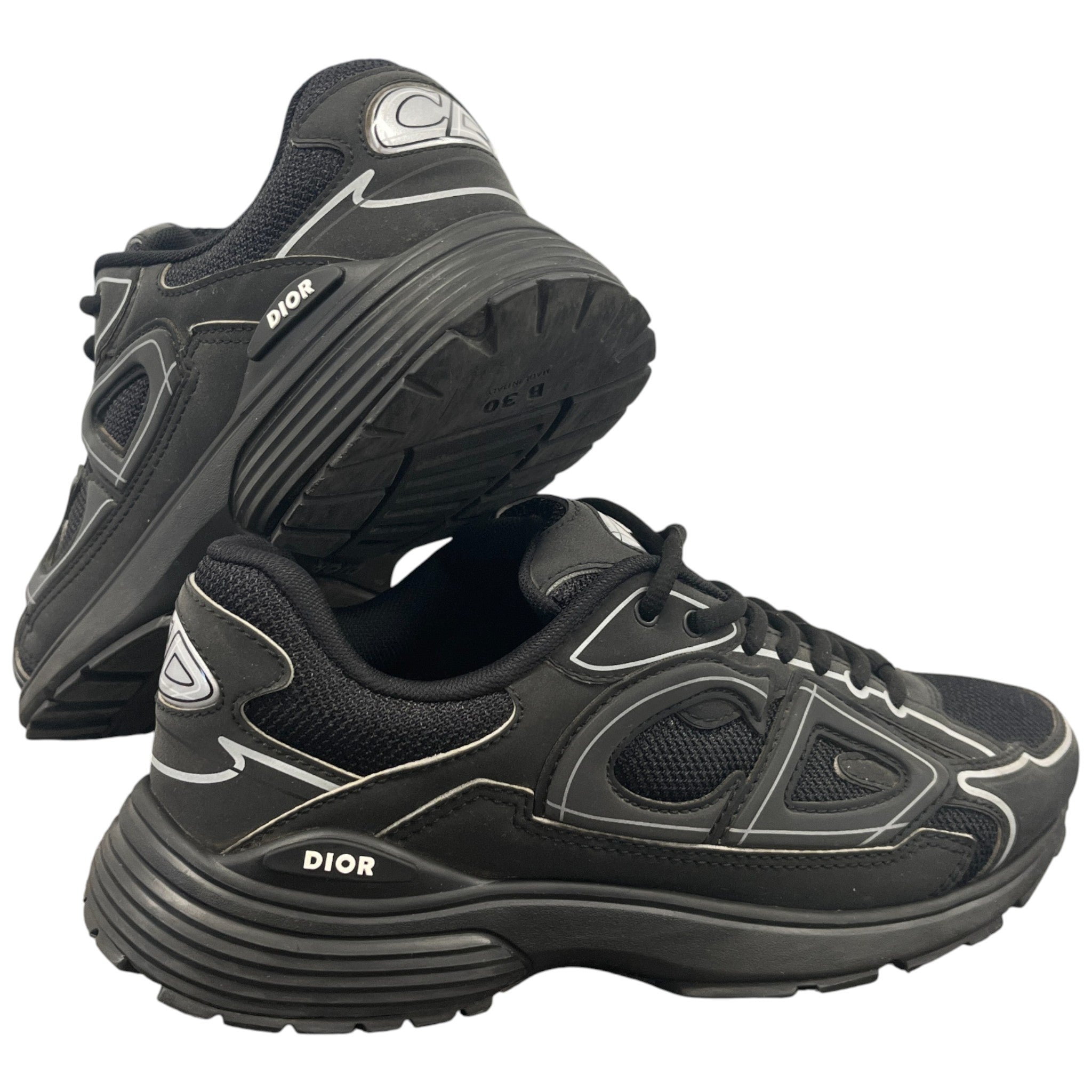 Men's B30 Low Trainers Black Size EU 41.5 / UK 7.5