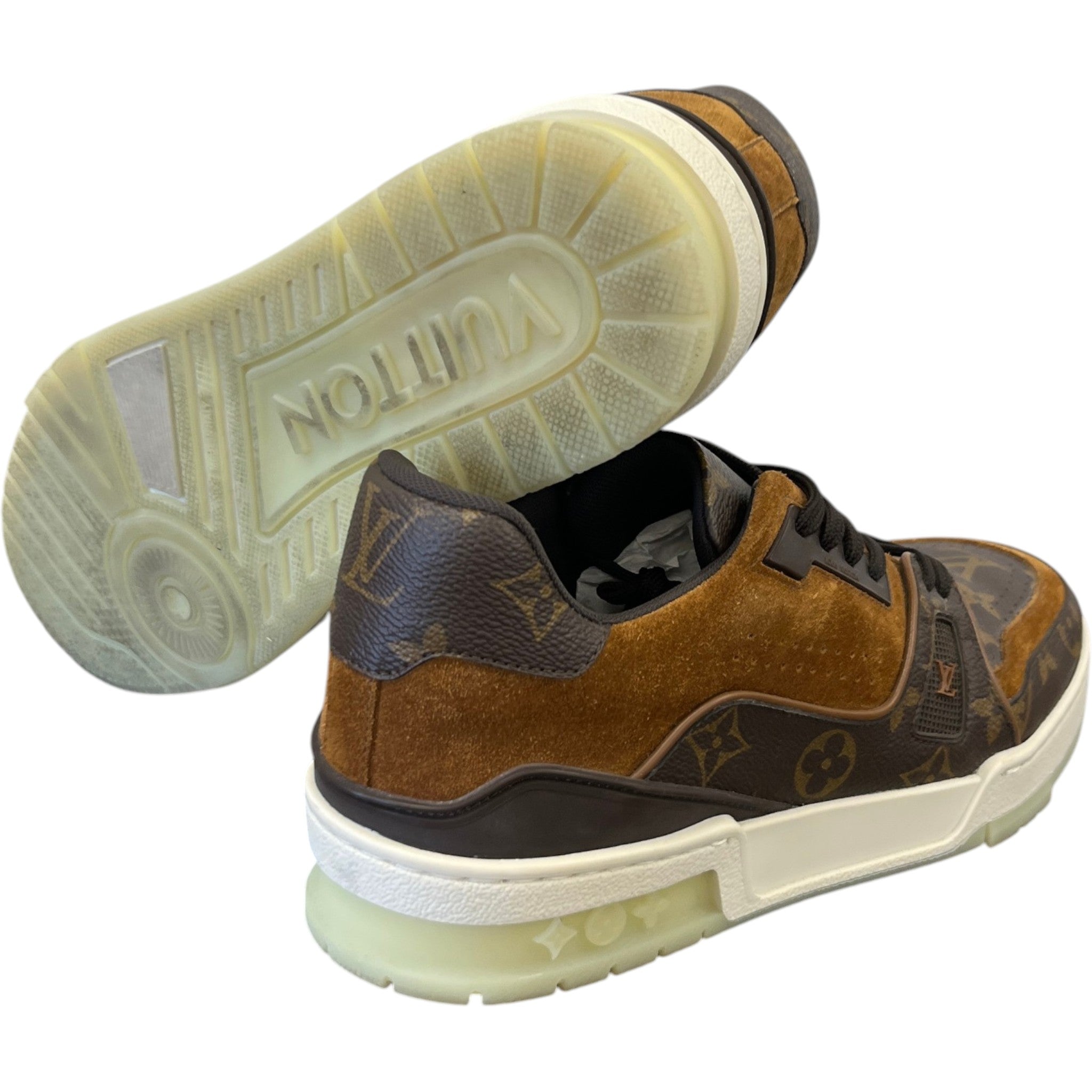 Men's Lv Low Trainers Brown Size EU 40.5 / UK 6.5