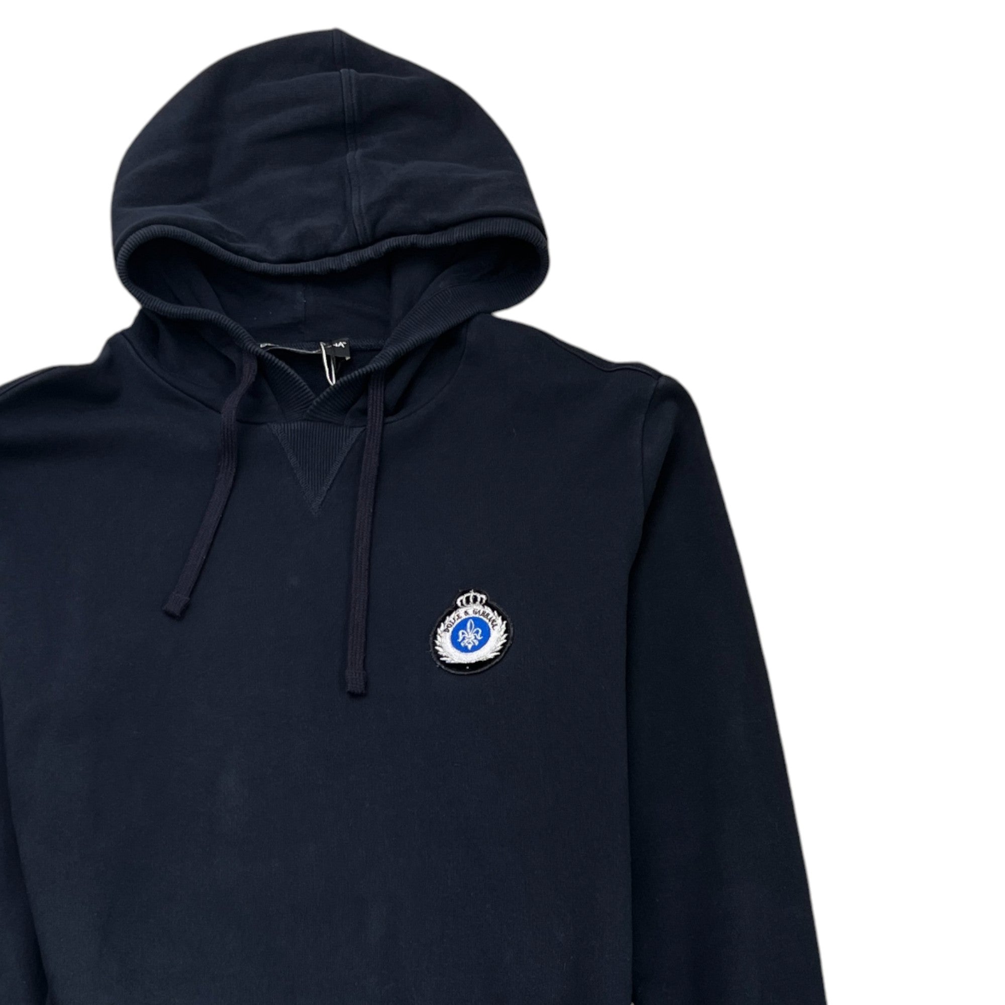 Men's Embroidered Logo Hoodie Black Size IT 50 / UK L