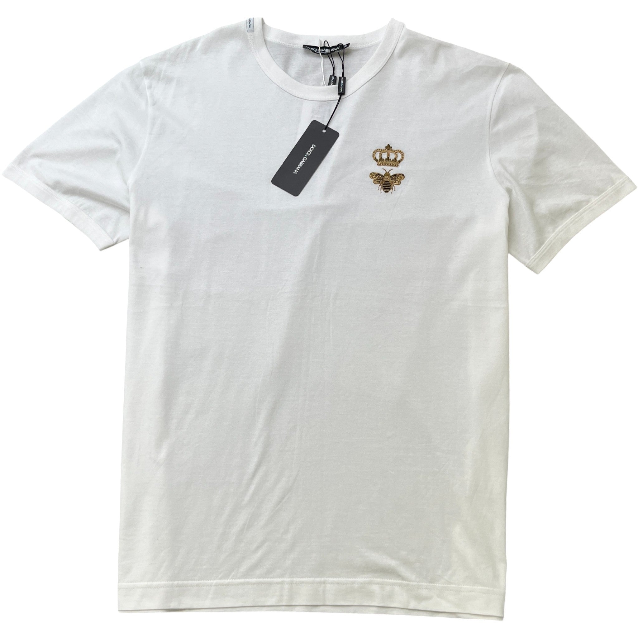 Women's Bee Crown Logo T-Shirt White Size XXXL