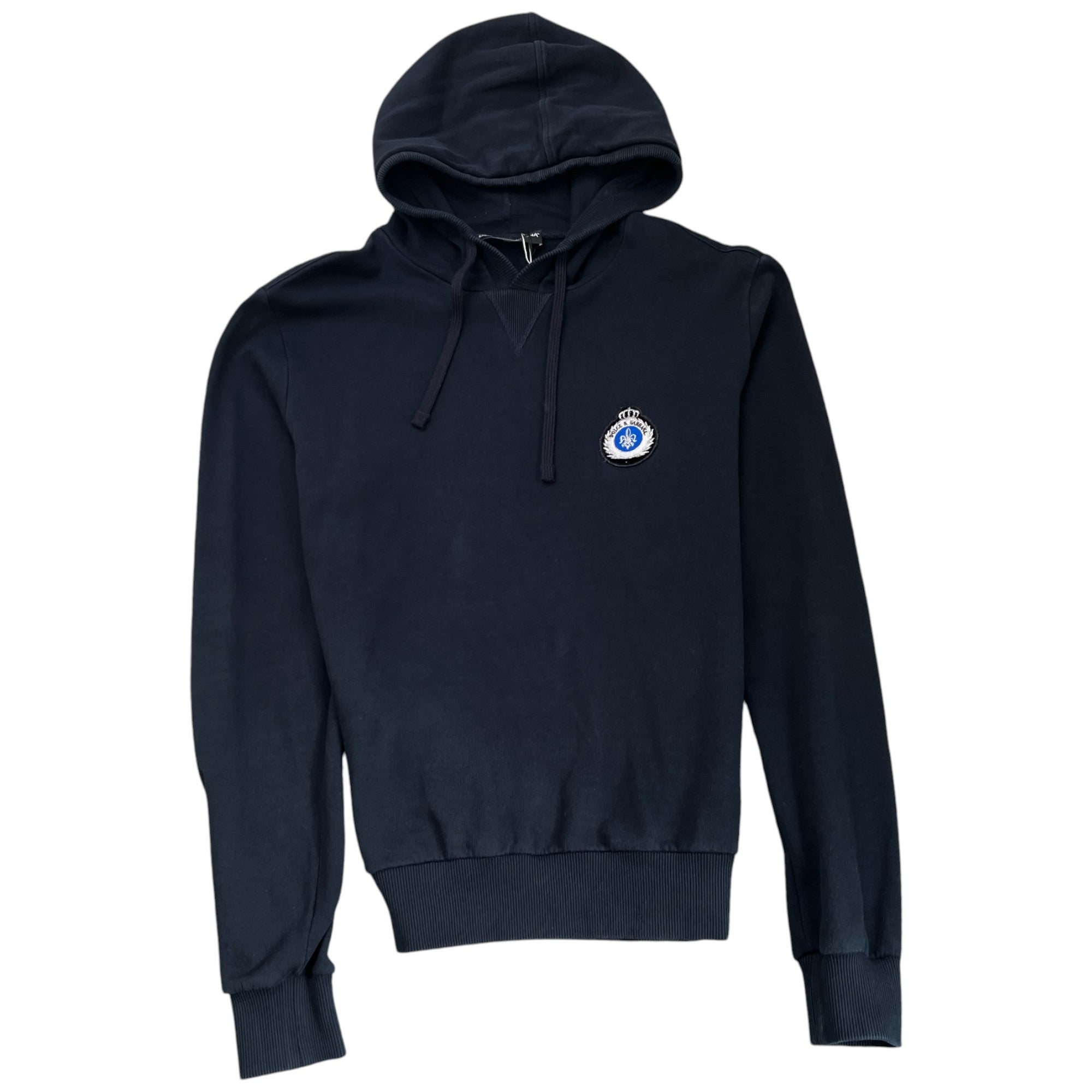 Men's Embroidered Logo Hoodie Black Size IT 50 / UK L