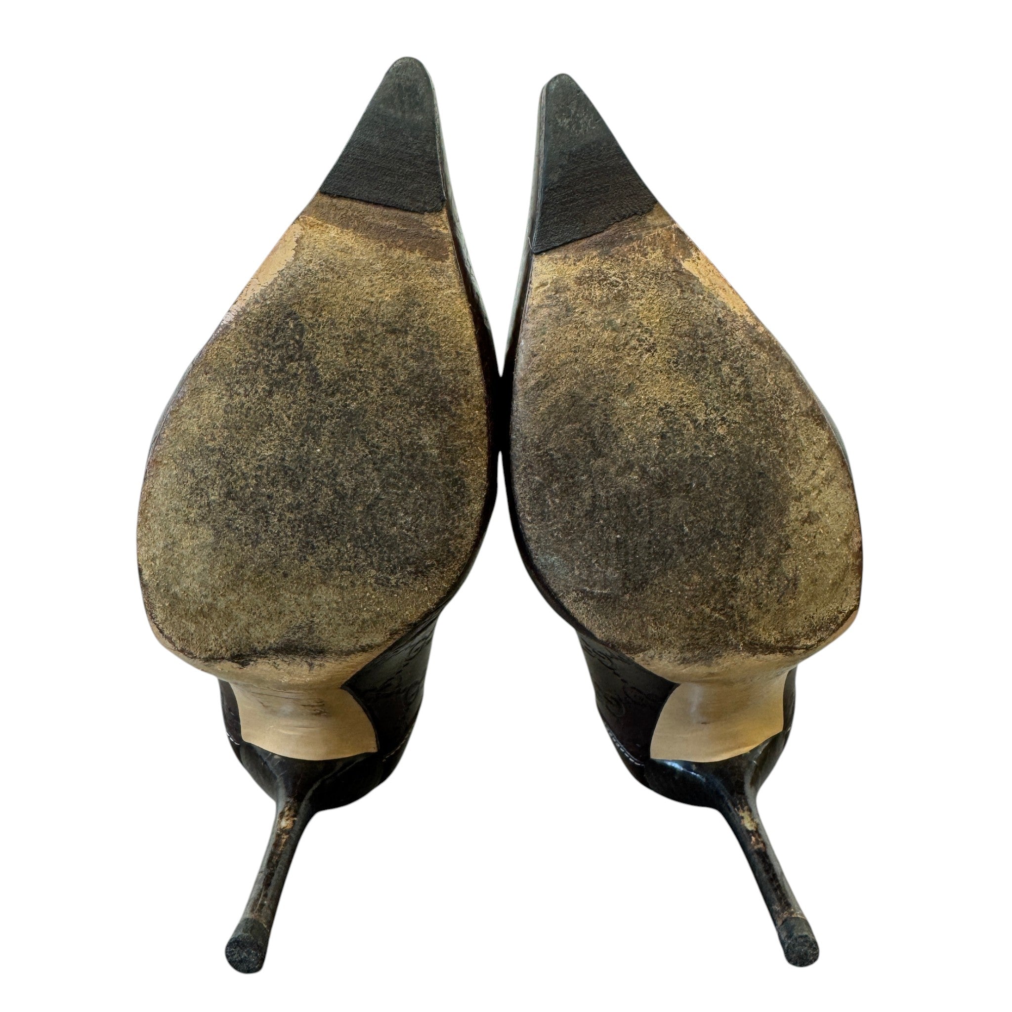 Women's Guccissima Pointed Toe Heels Brown Size EU 36 / UK 3