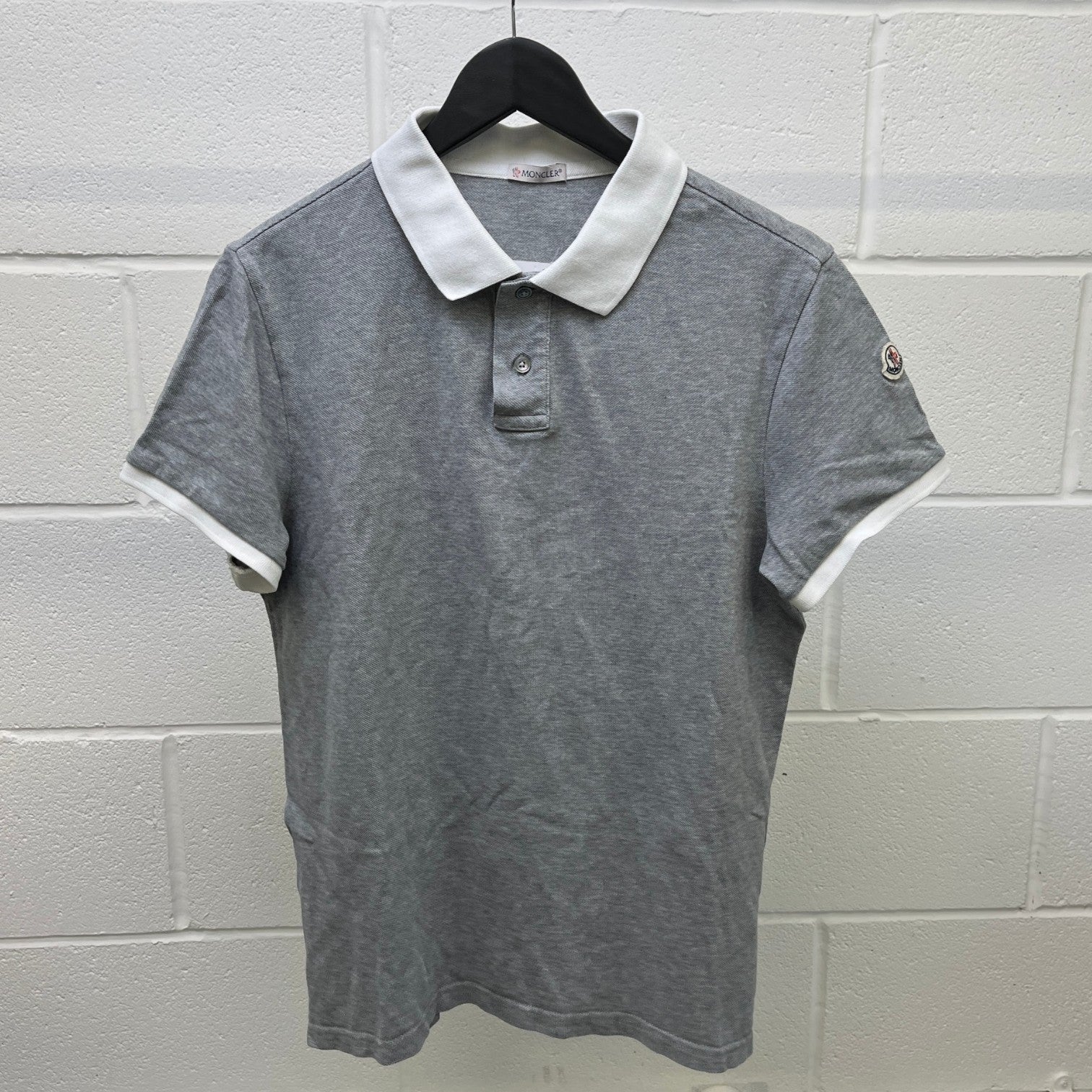 Men's Maglia Polo Shirt Grey Size L