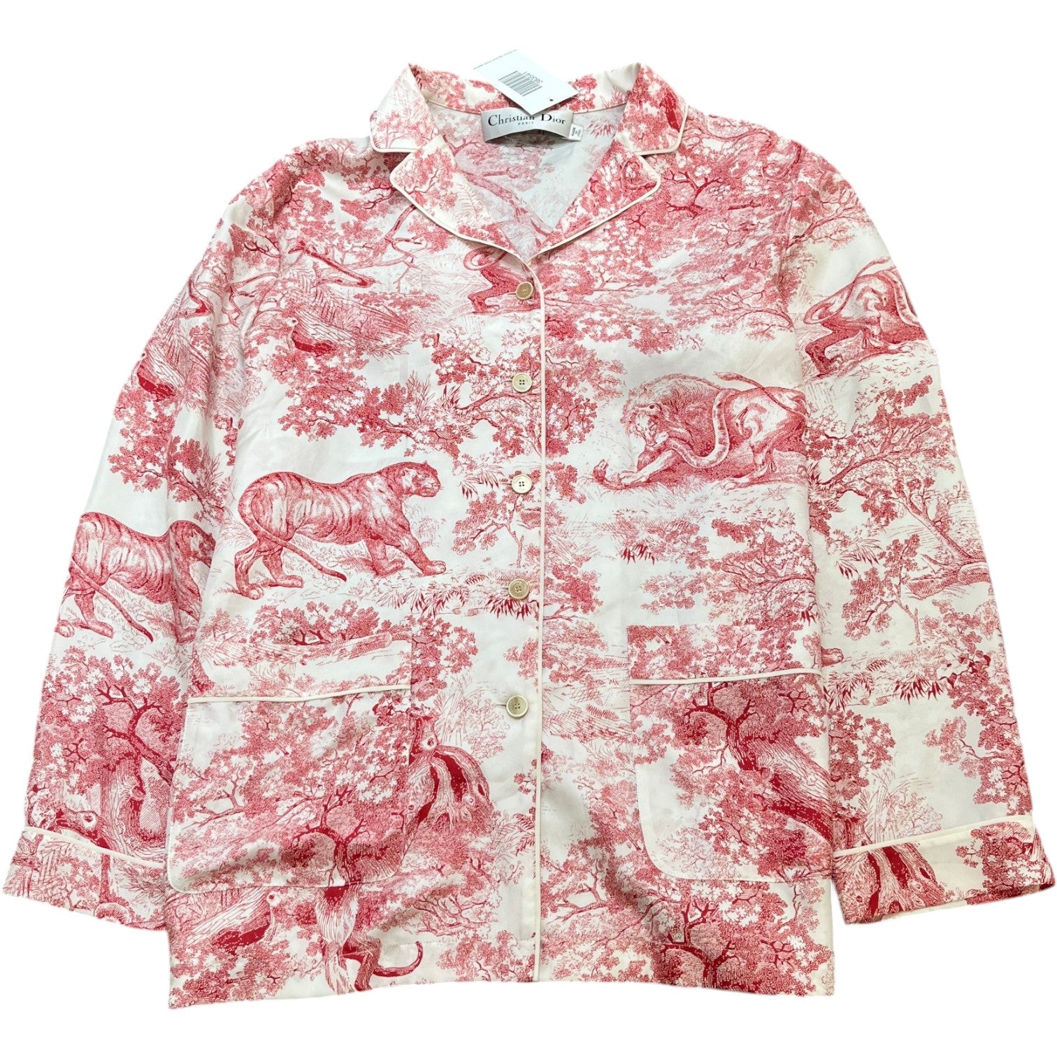 Women's Toile De Jouy Shirt Red Size IT 46 / UK S