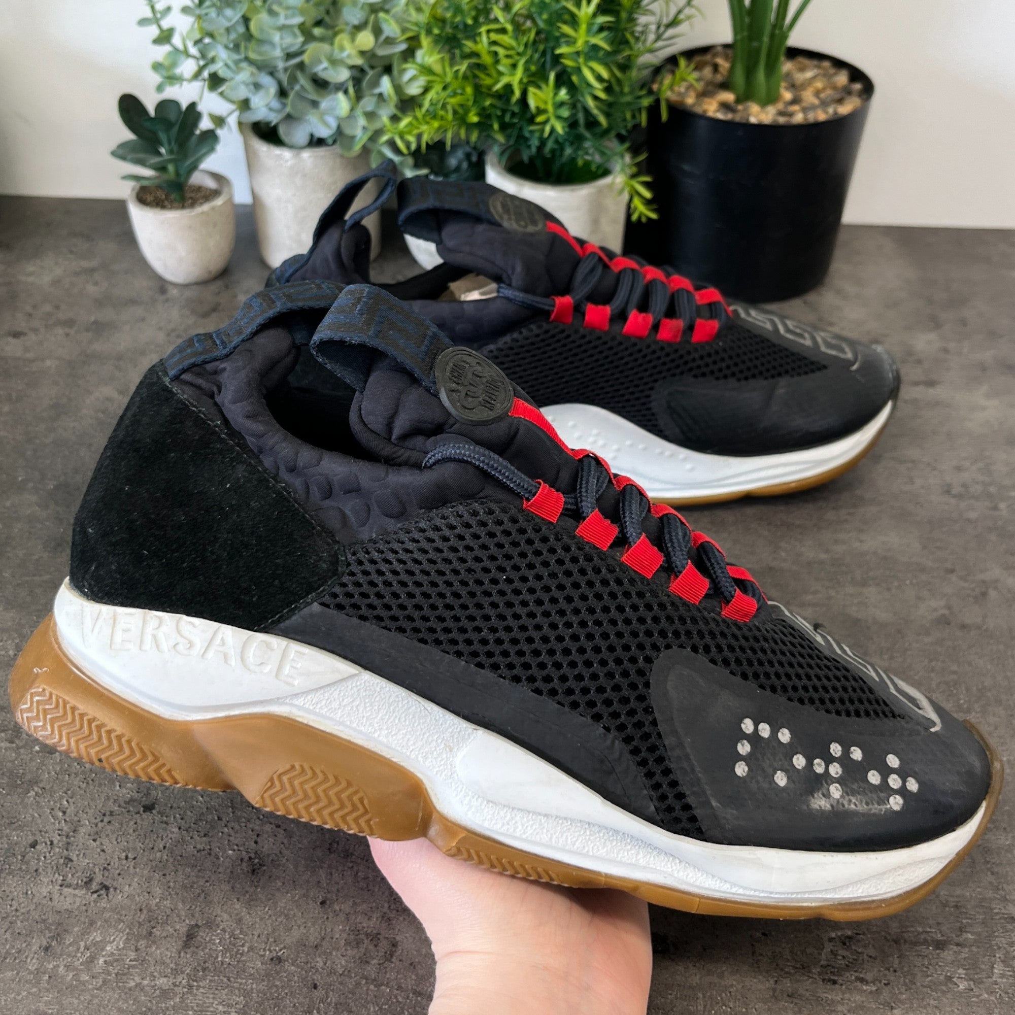 Men's Chain Reaction Low Trainers Black Size EU 44 / UK 10
