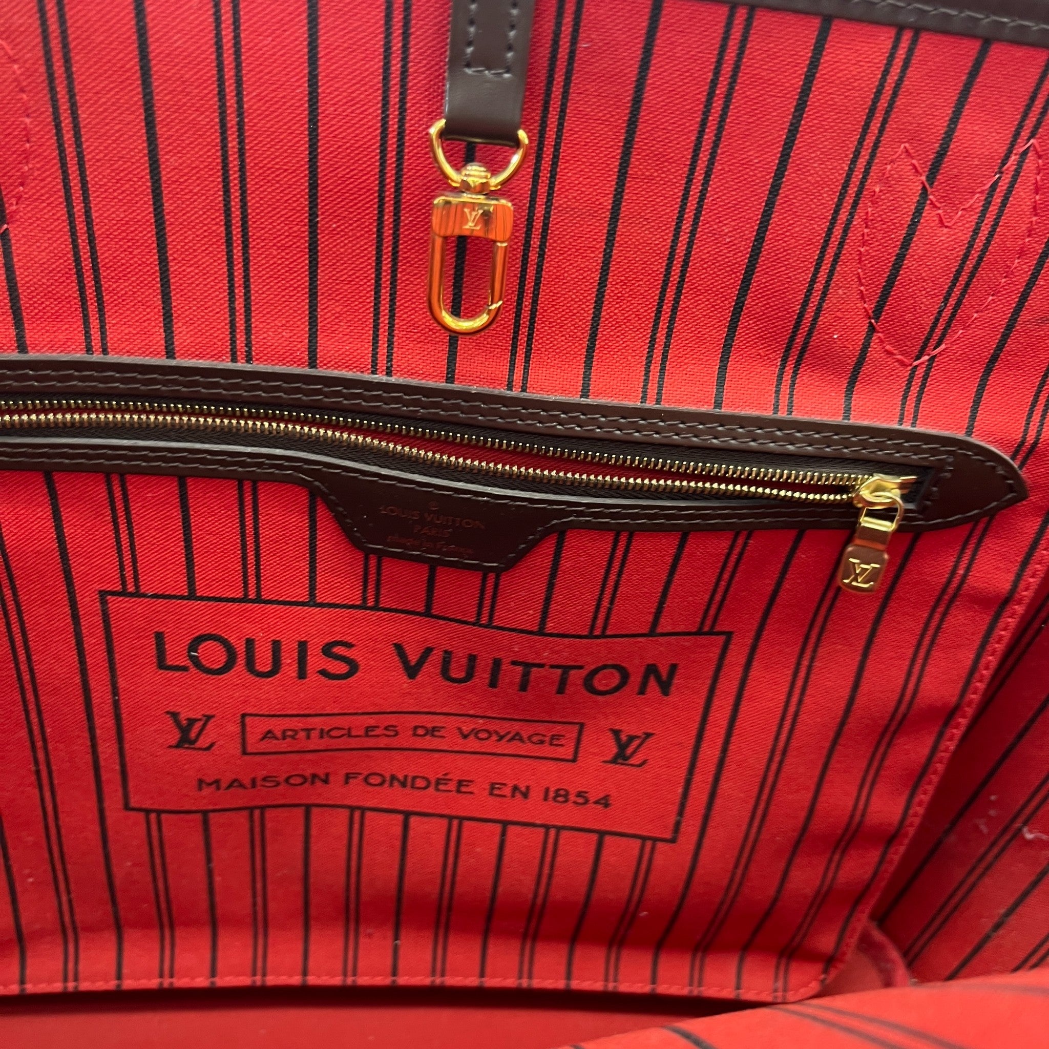 Women's Damier Ebene Neverfull Mm Handbag Brown