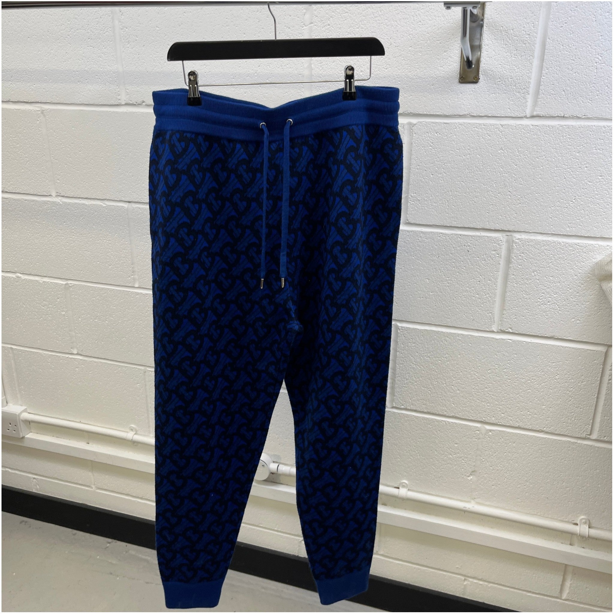 Men's Tb Monogram Joggers Blue Size XL