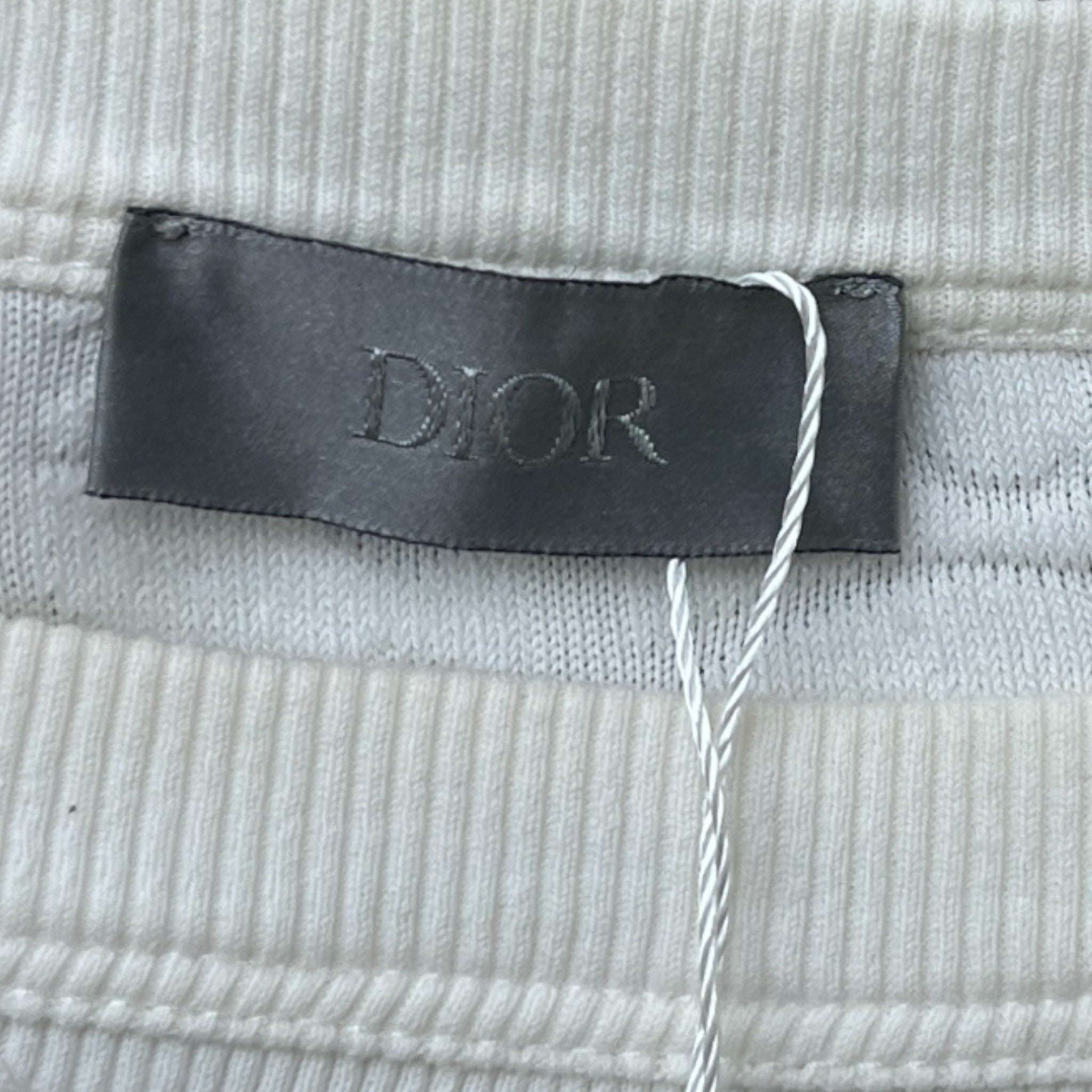 Men's Oblique Jacquard T-Shirt White Size XS