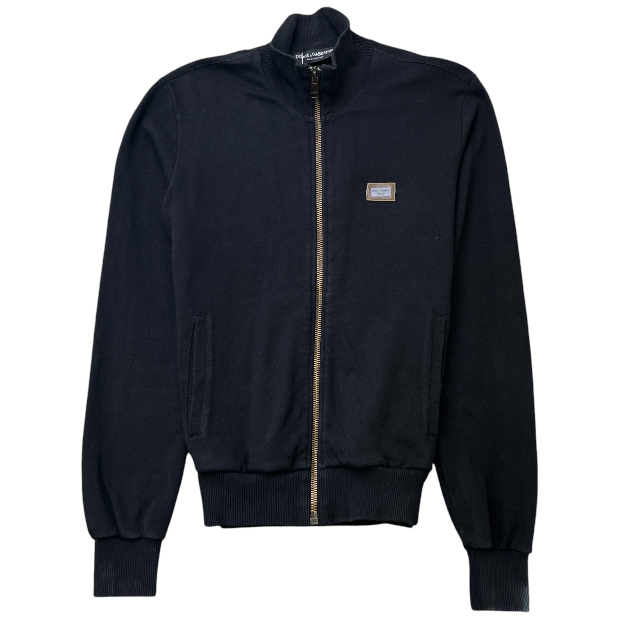 Men's Embroidered Logo Track Jacket Black Size IT 50 / UK L