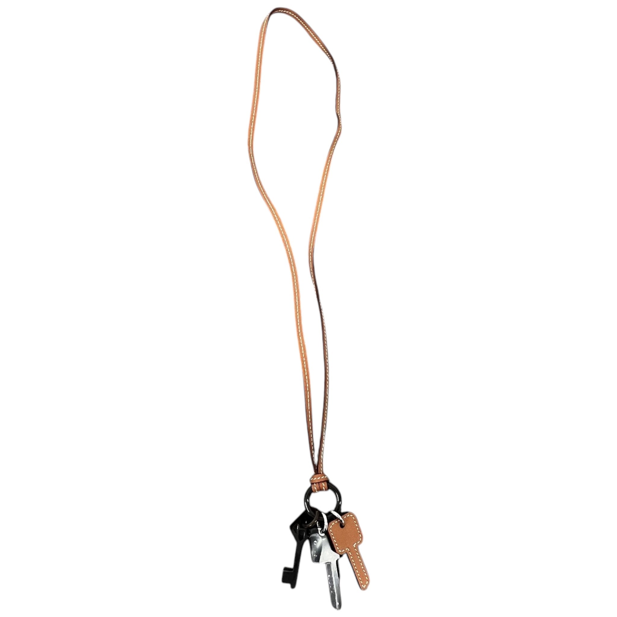 Men's Cles Long Necklace Brown