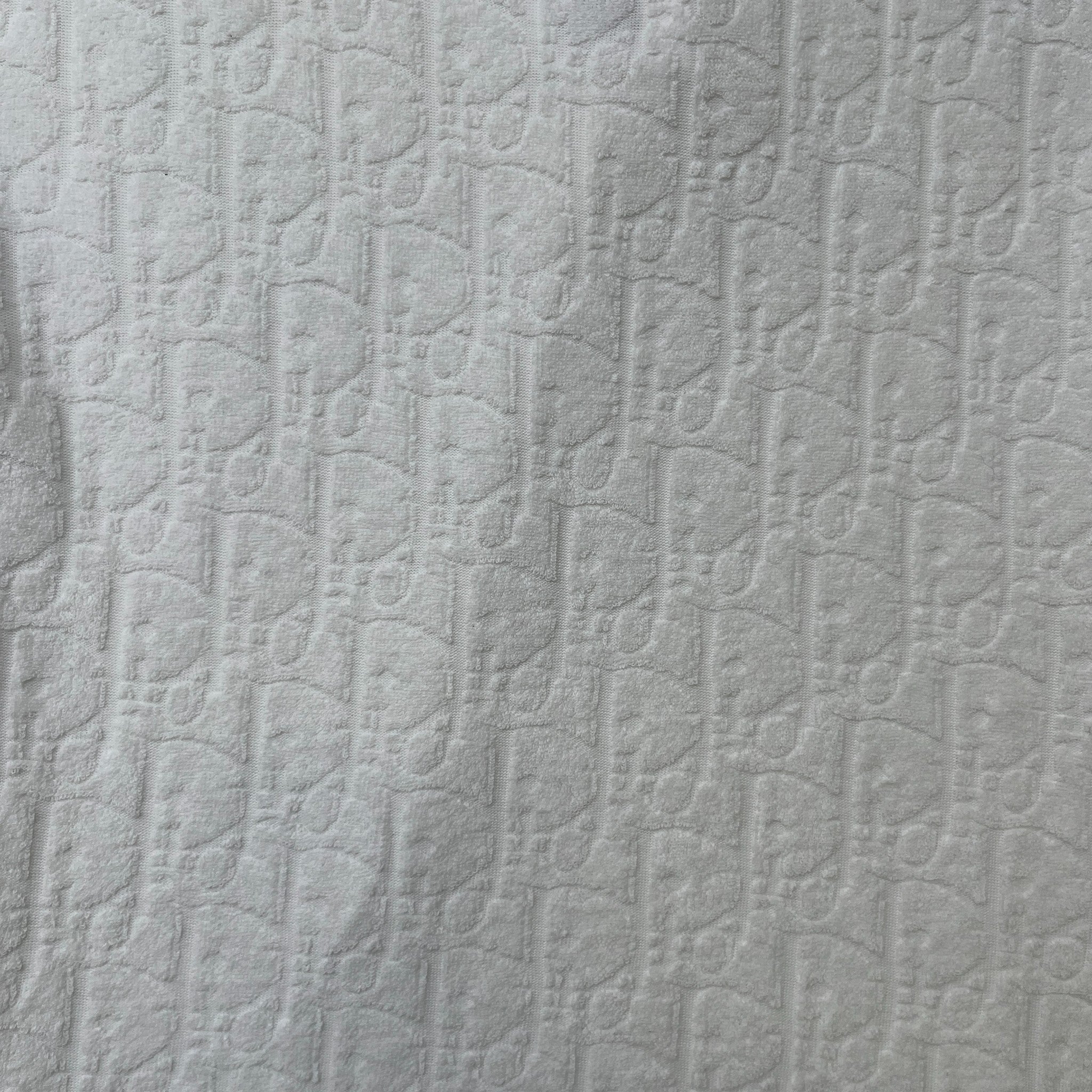 Men's Oblique Jacquard T-Shirt White Size XS