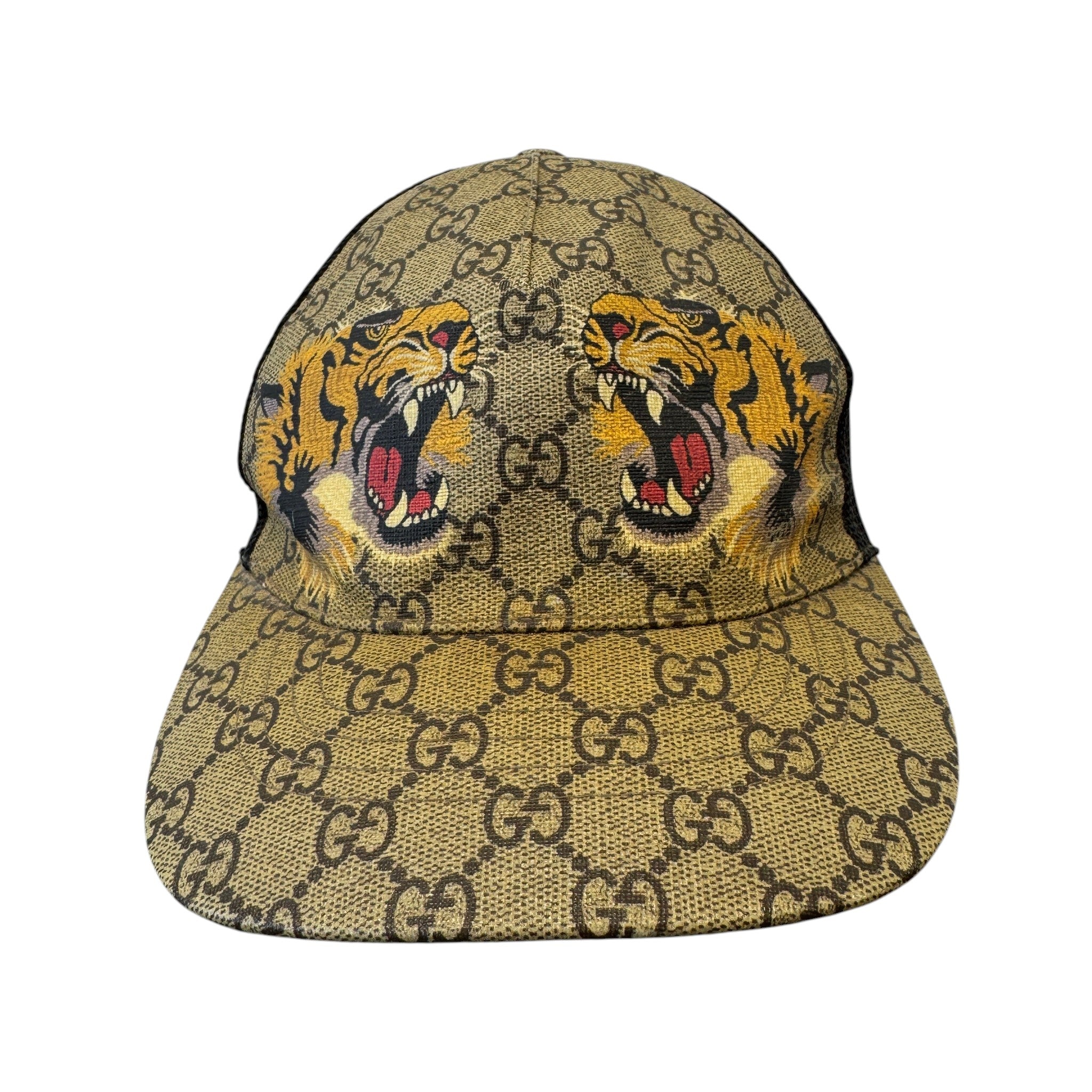 Women's Gg Supreme Tiger Cap Yellow Size M
