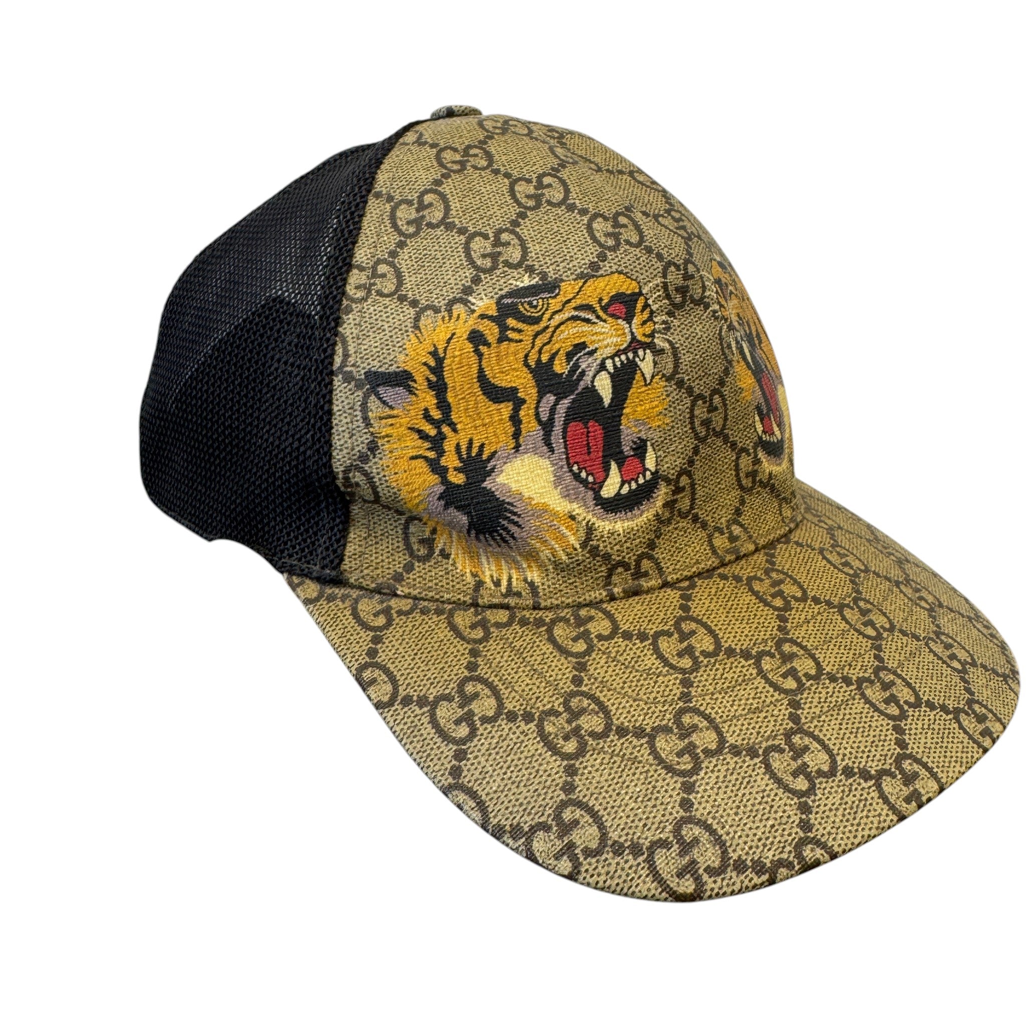 Women's Gg Supreme Tiger Cap Yellow Size M