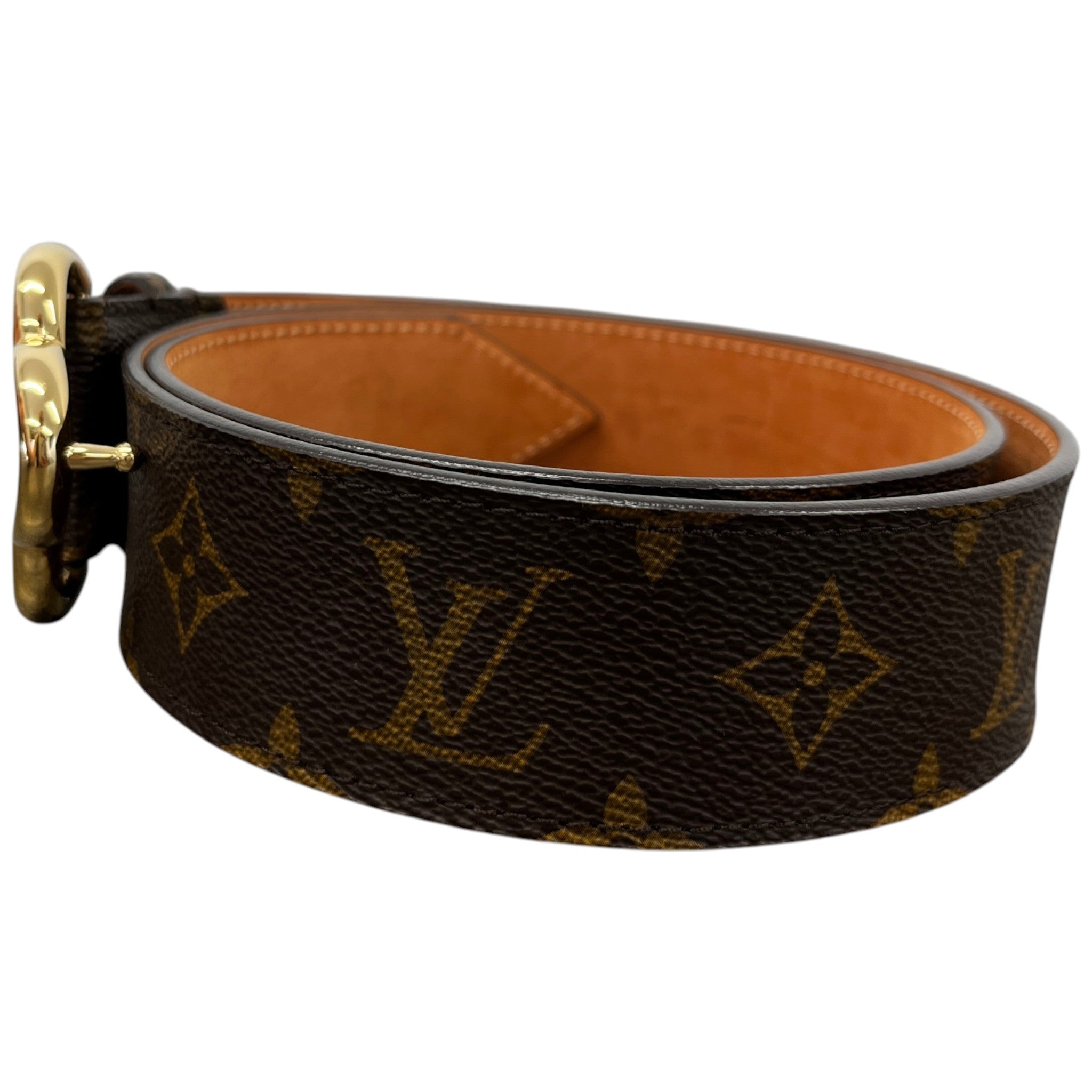 Women's Monogram Fleur Belt Brown Size Waist 34"