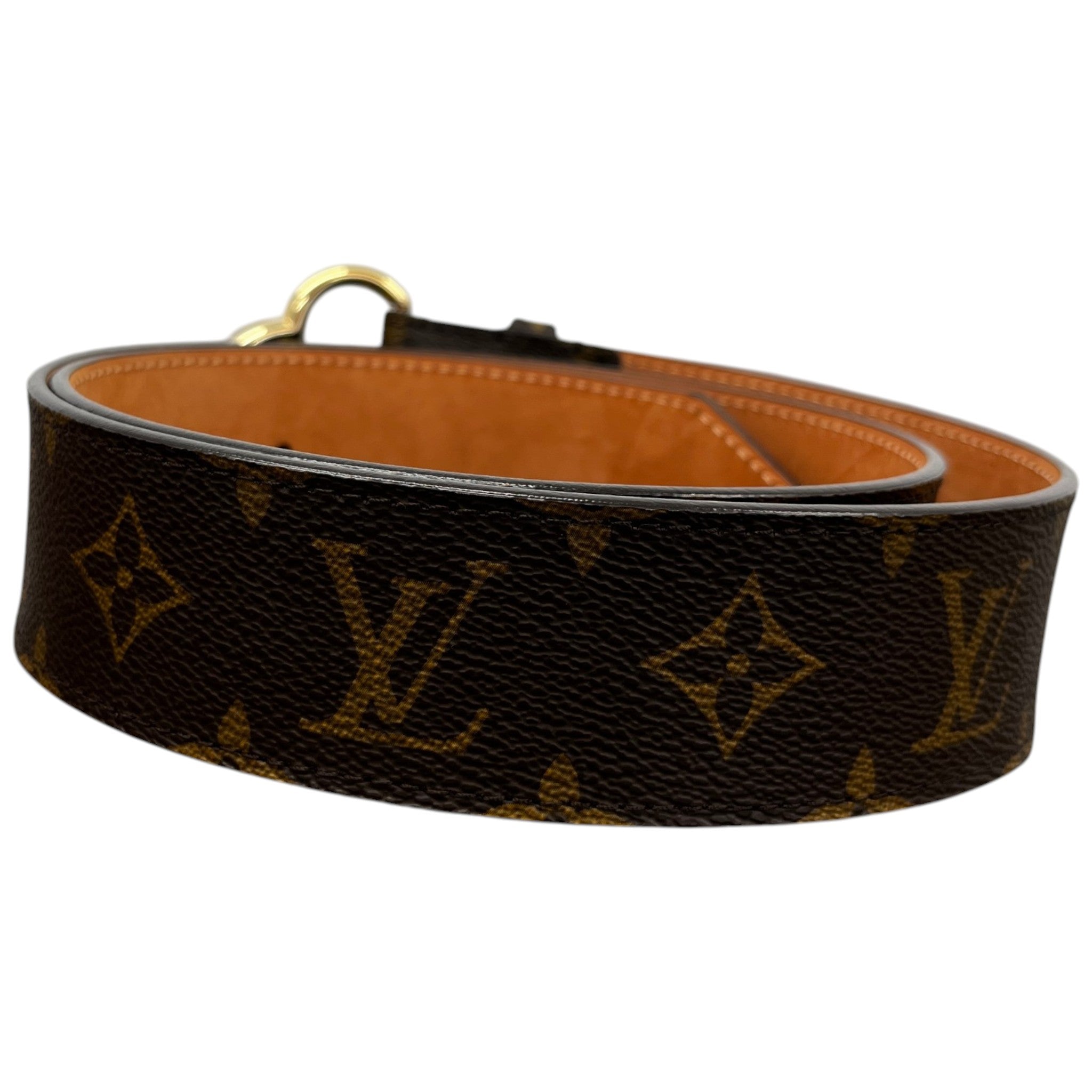 Women's Monogram Fleur Belt Brown Size Waist 34"