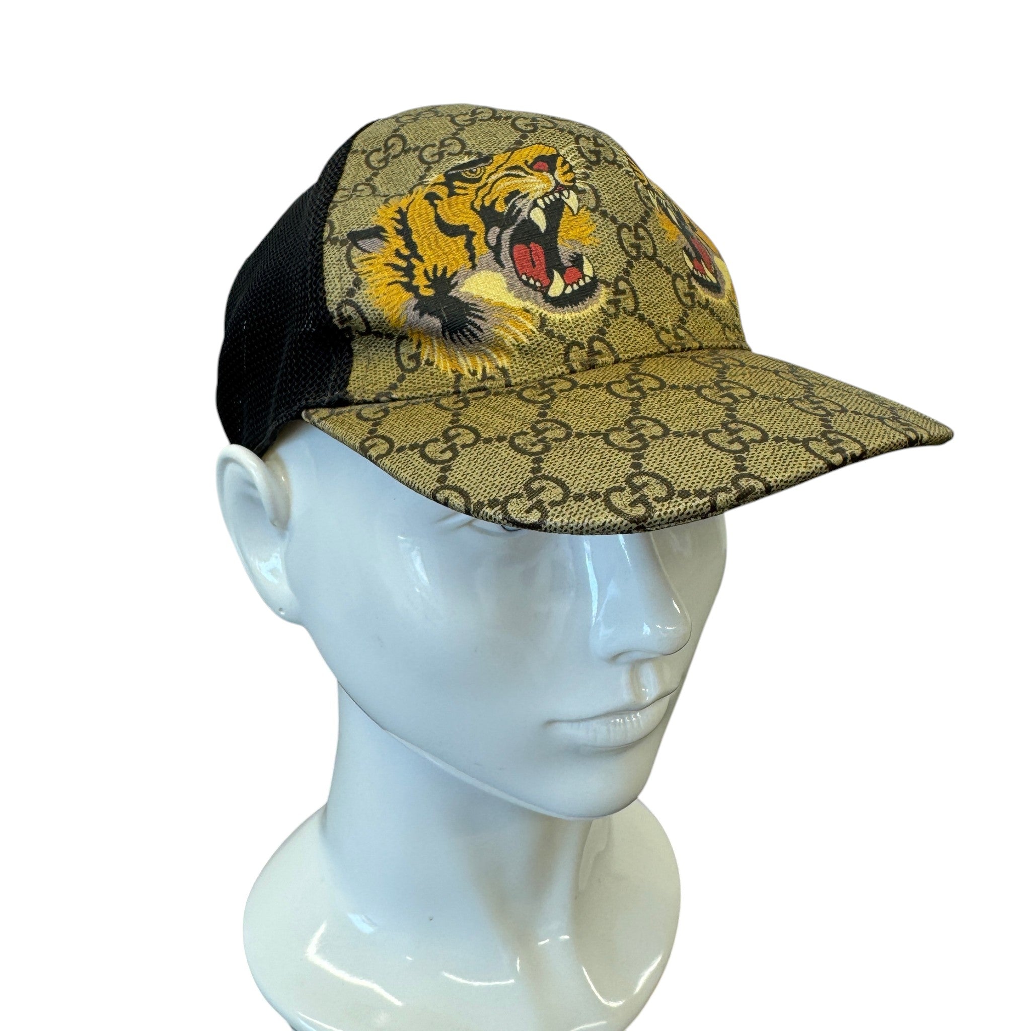 Women's Gg Supreme Tiger Cap Yellow Size M