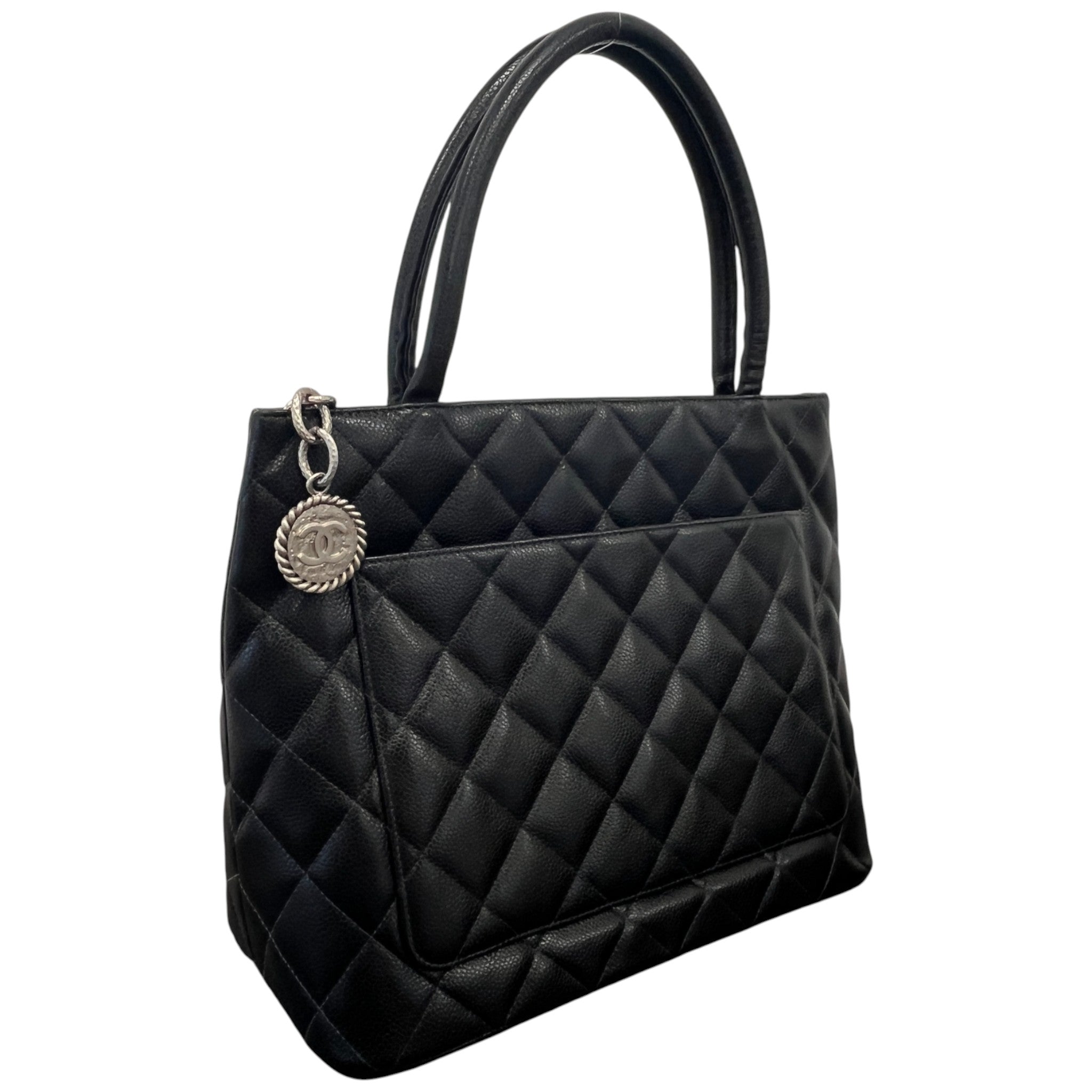 Women's Medallion Tote Bag Black