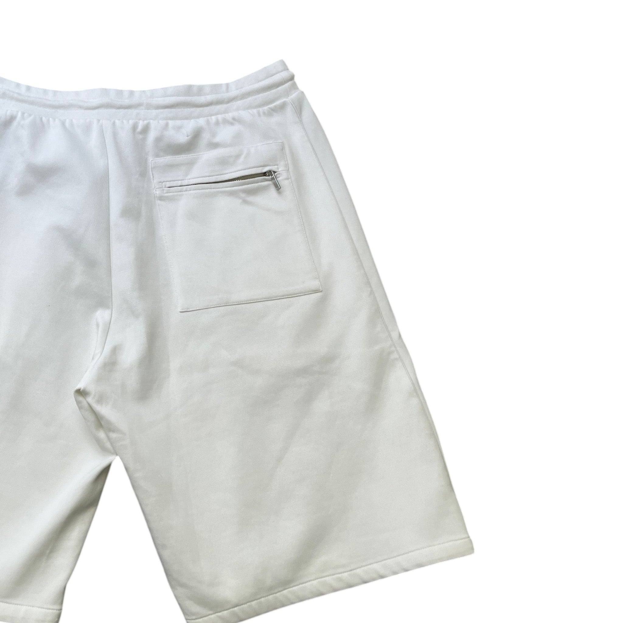 Men's Logo Patch Shorts White Size XL