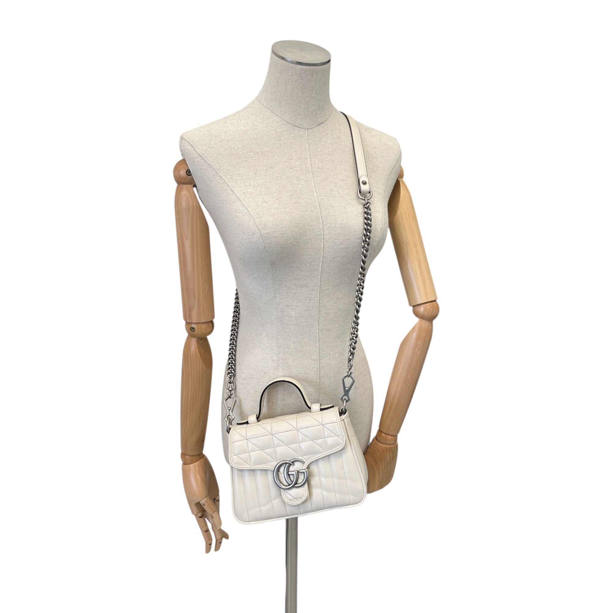 Women's Gg Marmont Handbag Cream