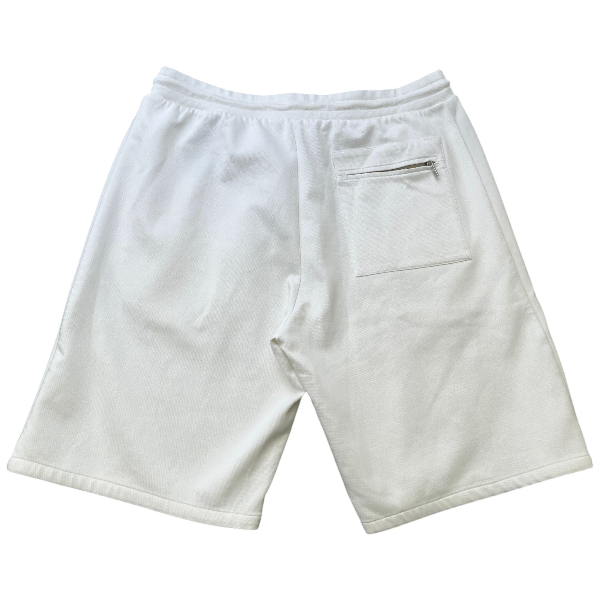 Men's Logo Patch Shorts White Size XL