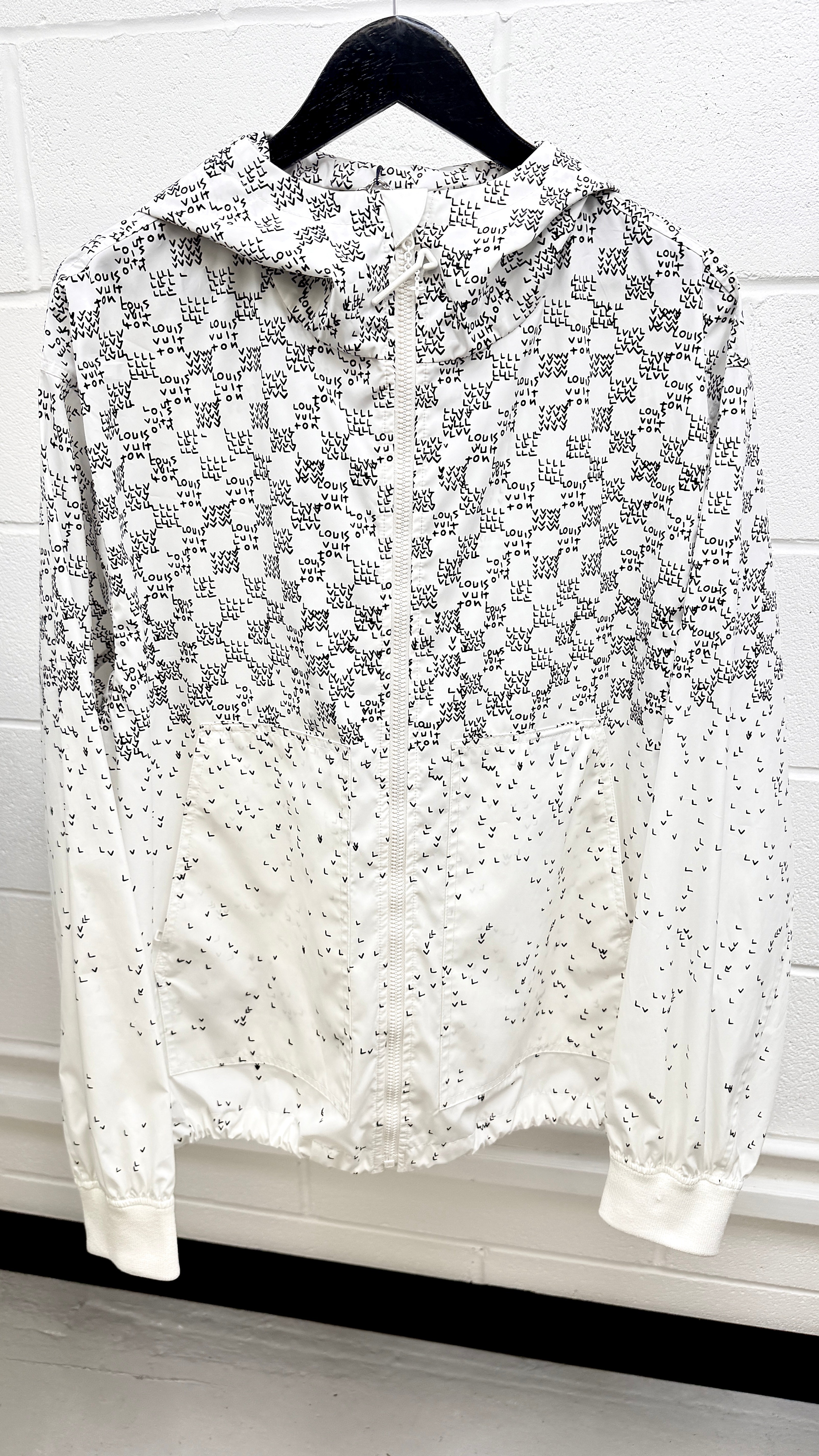Men's Damier Spread Windbreaker White Size IT 52 / XL