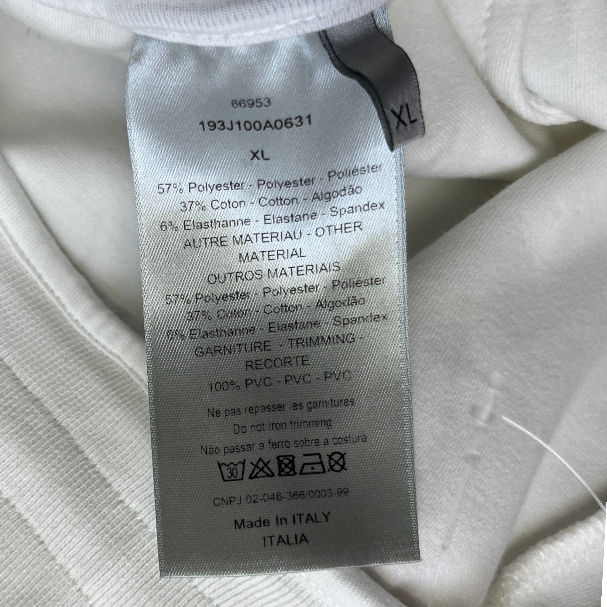 Men's Logo Patch Shorts White Size XL