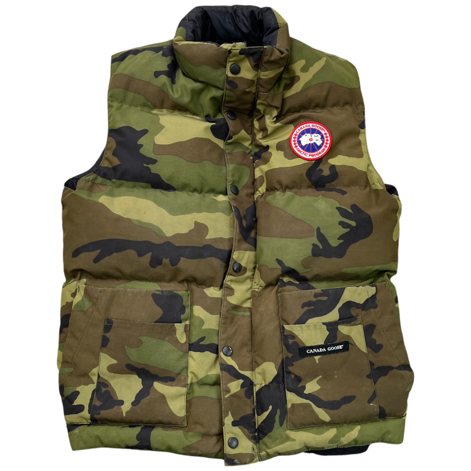 Men's Freestyle Camo Gilet Khaki Size S