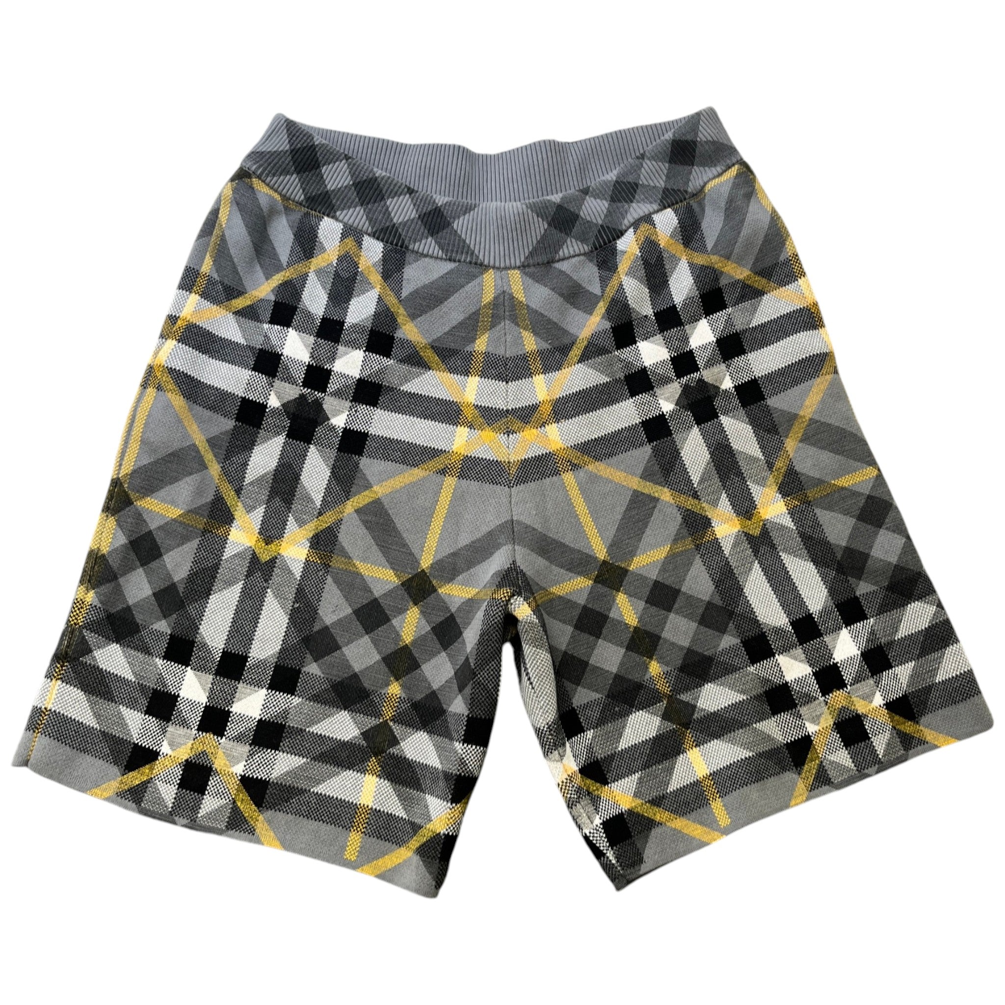 Men's Tilton Check Shorts Grey Size L
