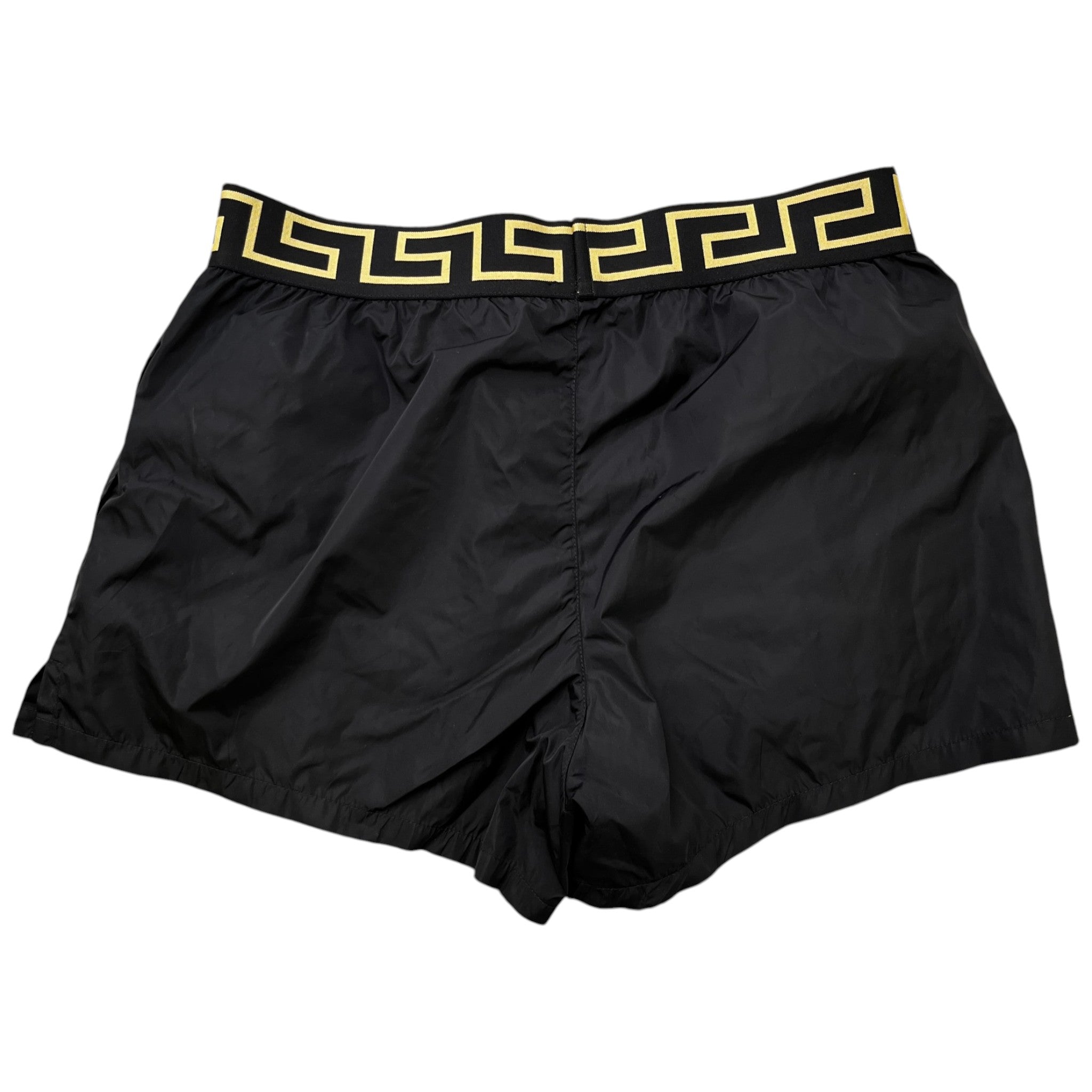 Men's Greca Border Swim Shorts Black Size M