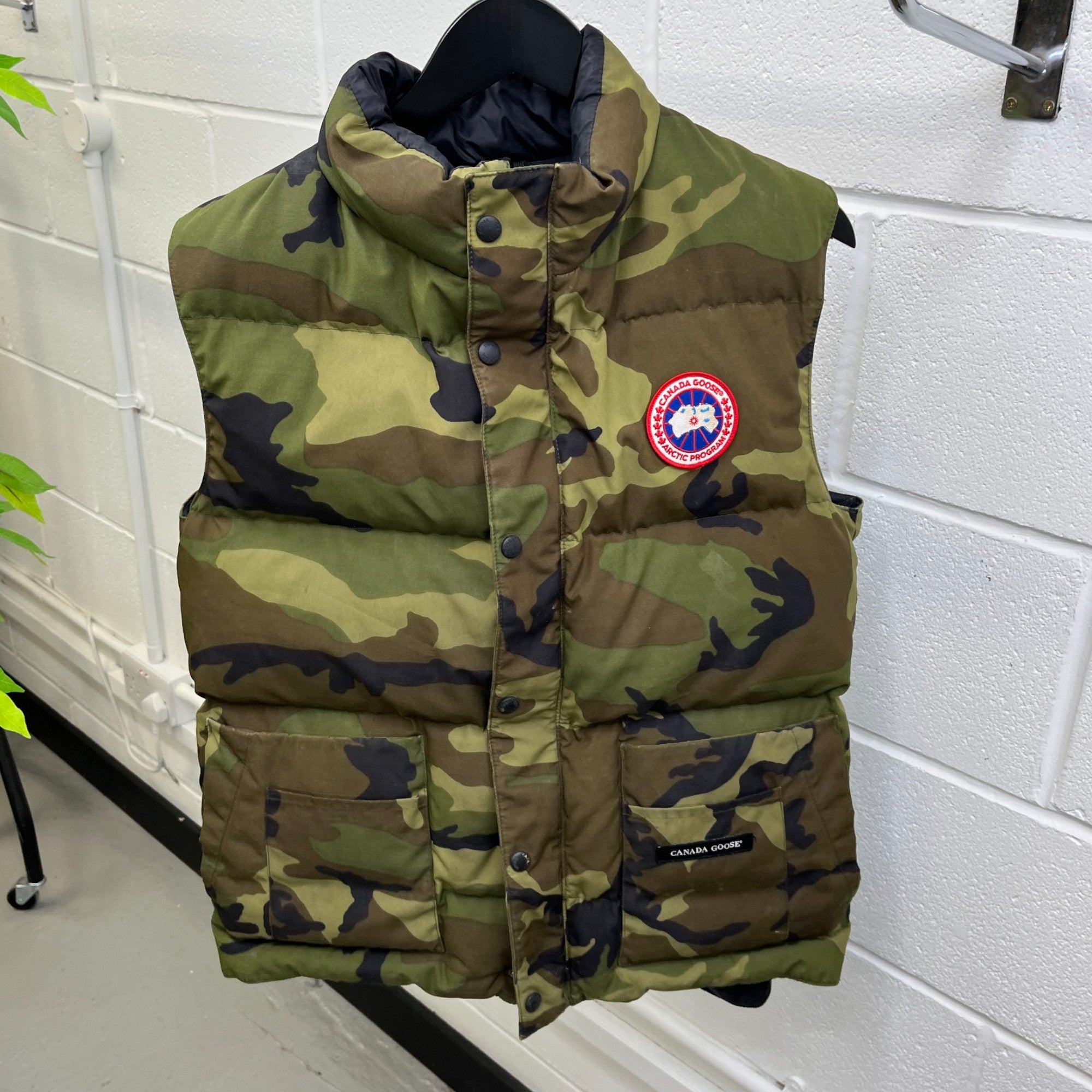 Men's Freestyle Camo Gilet Khaki Size S