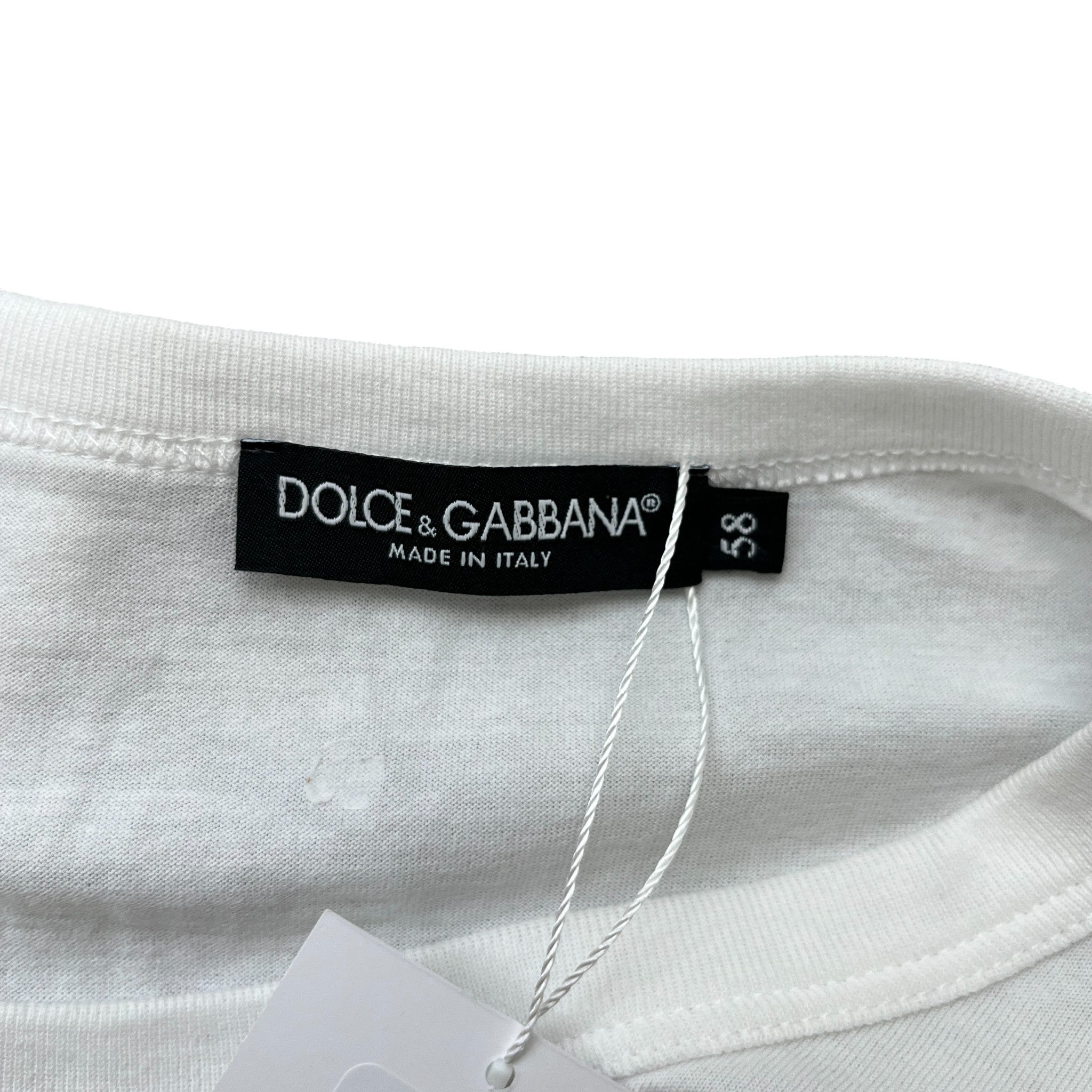 Men's Heraldic Dg Print T-Shirt White Size XXXL