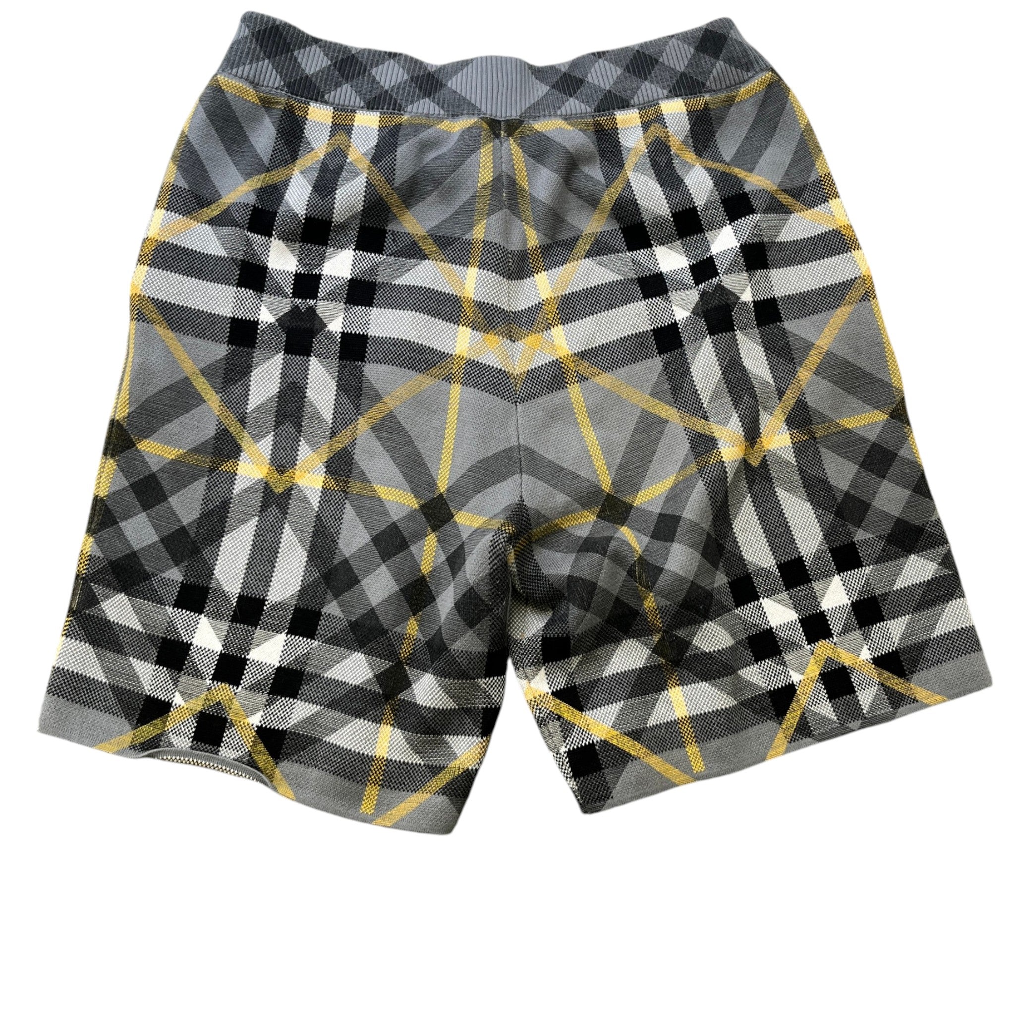 Men's Tilton Check Shorts Grey Size L