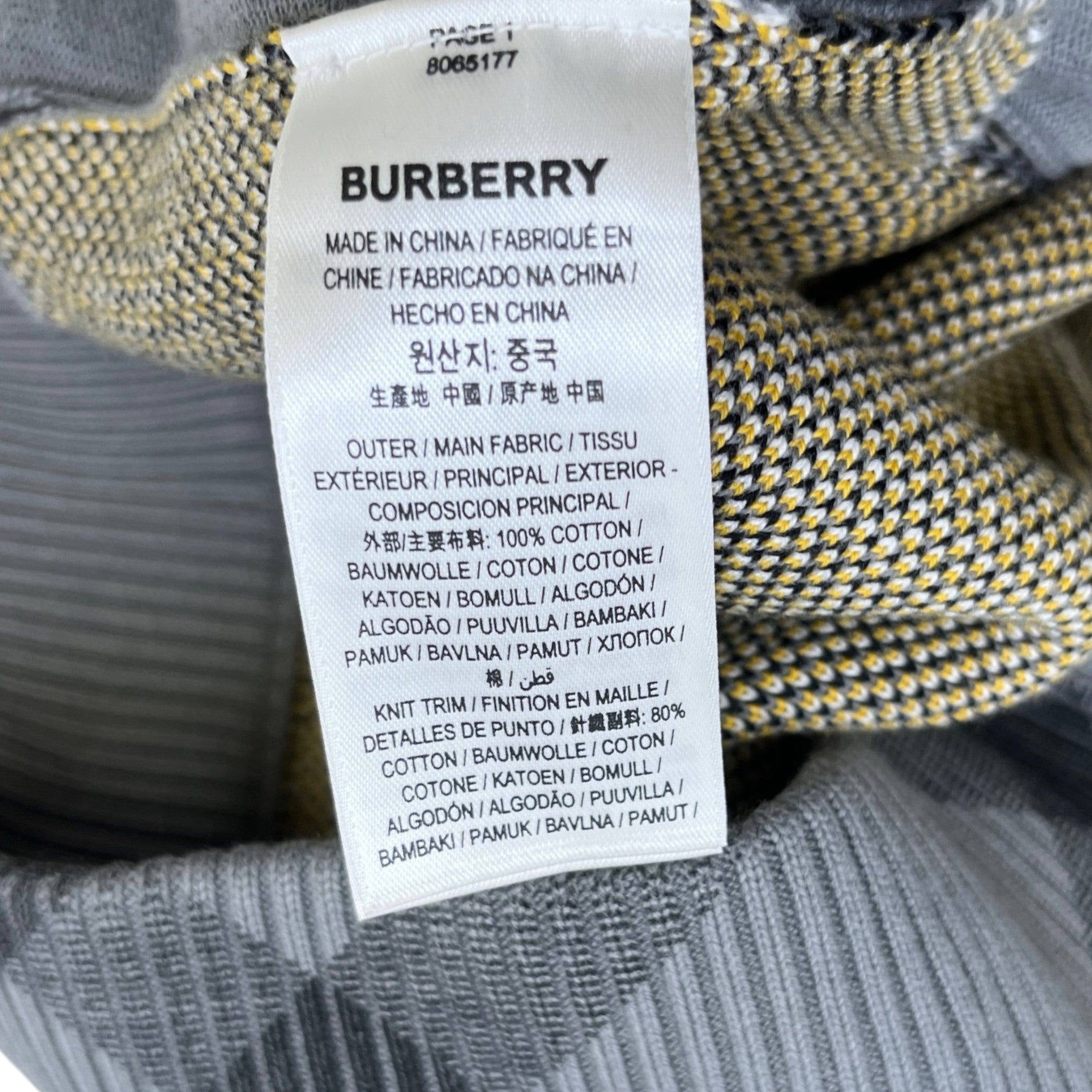 Men's Tilton Check Shorts Grey Size L